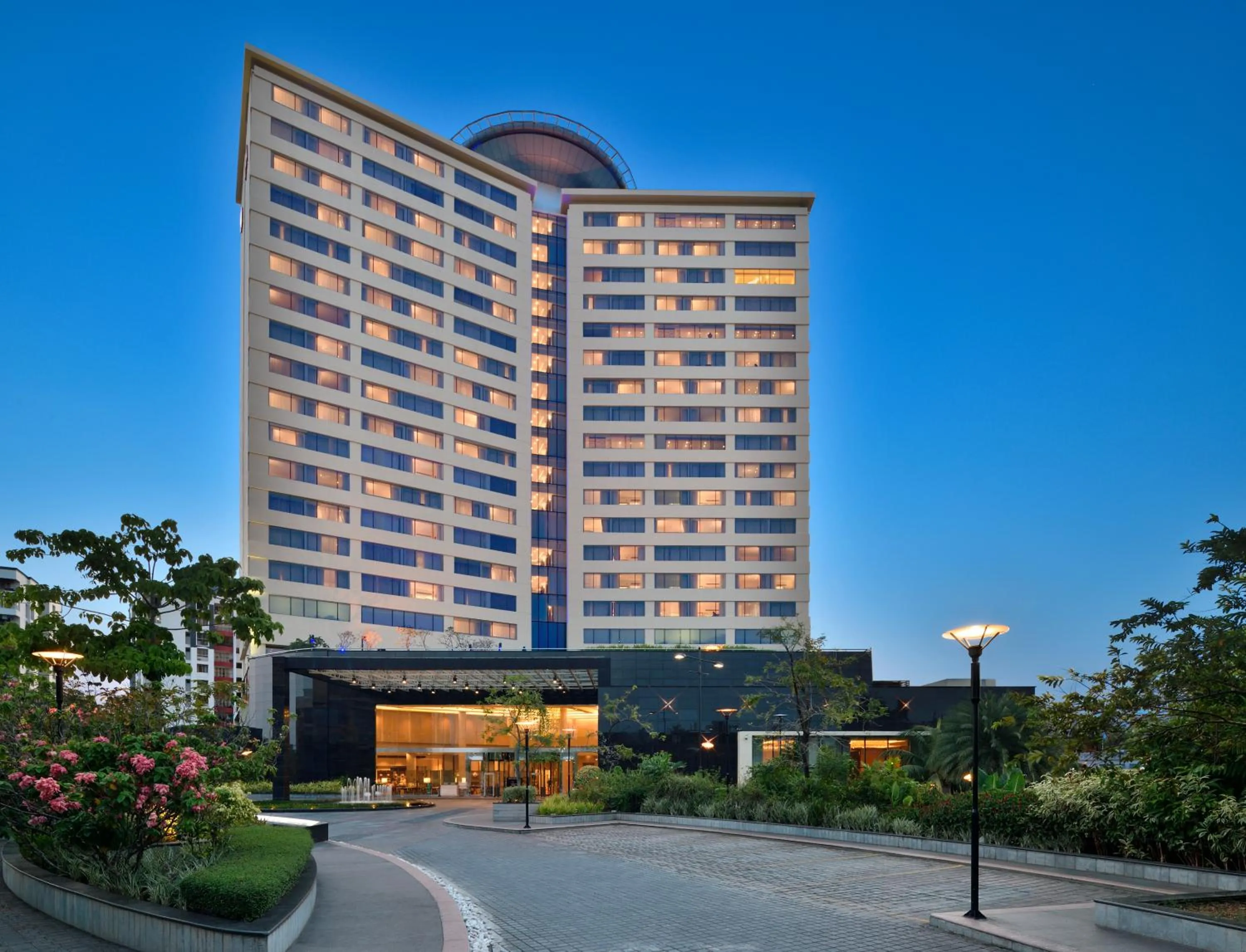 Facade/entrance in Kochi Marriott Hotel