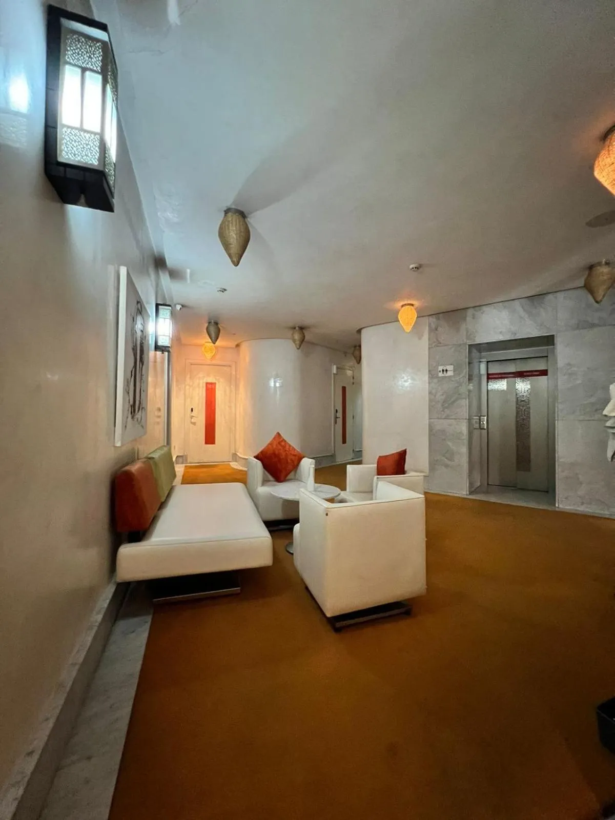 Bed in La Renaissance hôtel Marrakech