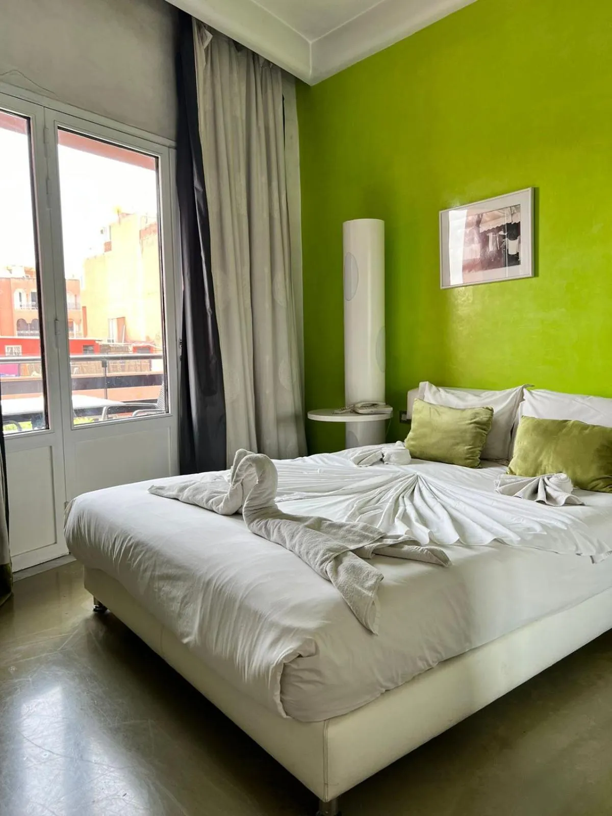 Bed in La Renaissance hôtel Marrakech