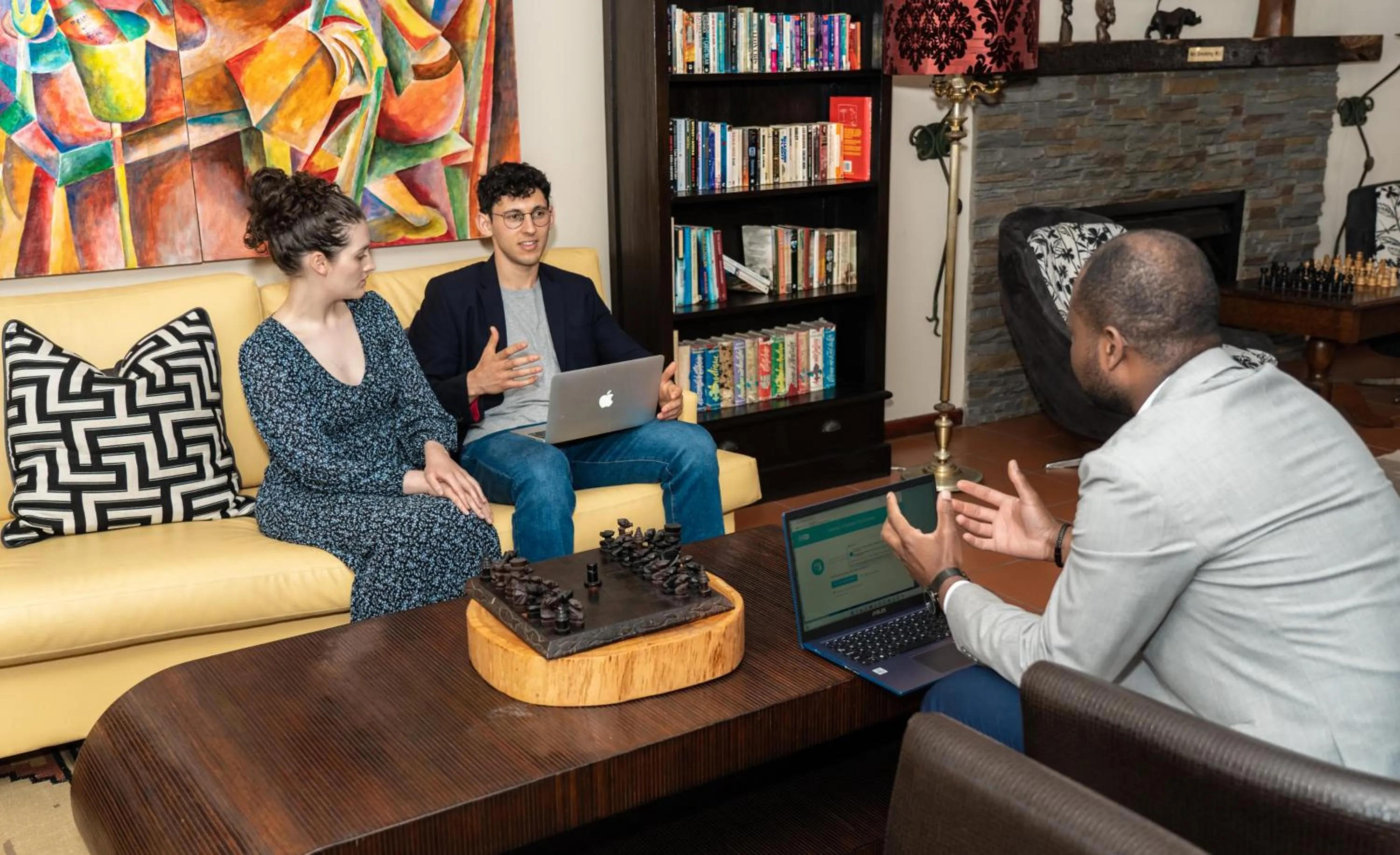 Communal lounge/ TV room in Woodbridge Lodge