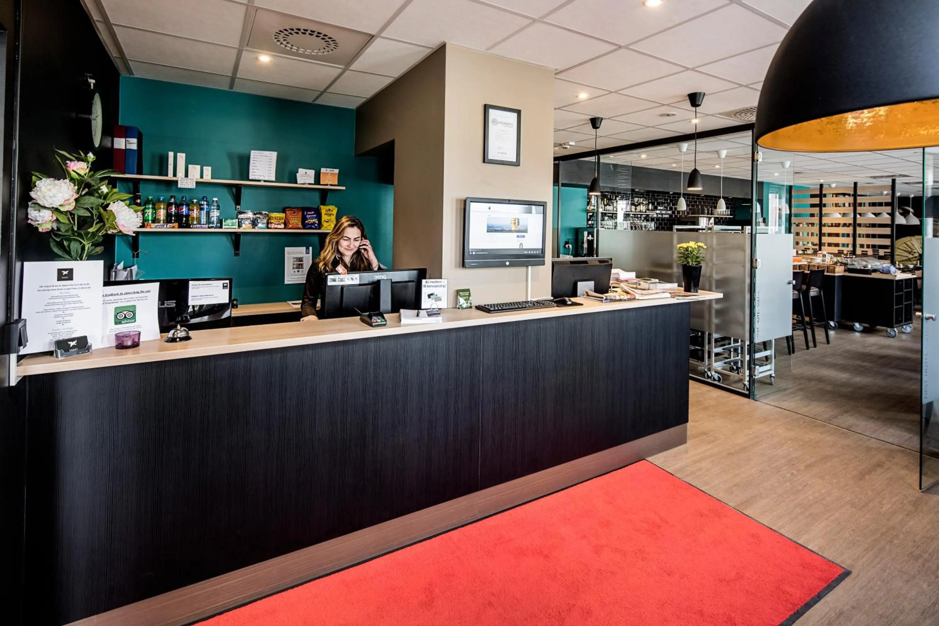 Lobby or reception in Best Western Hotel Solna