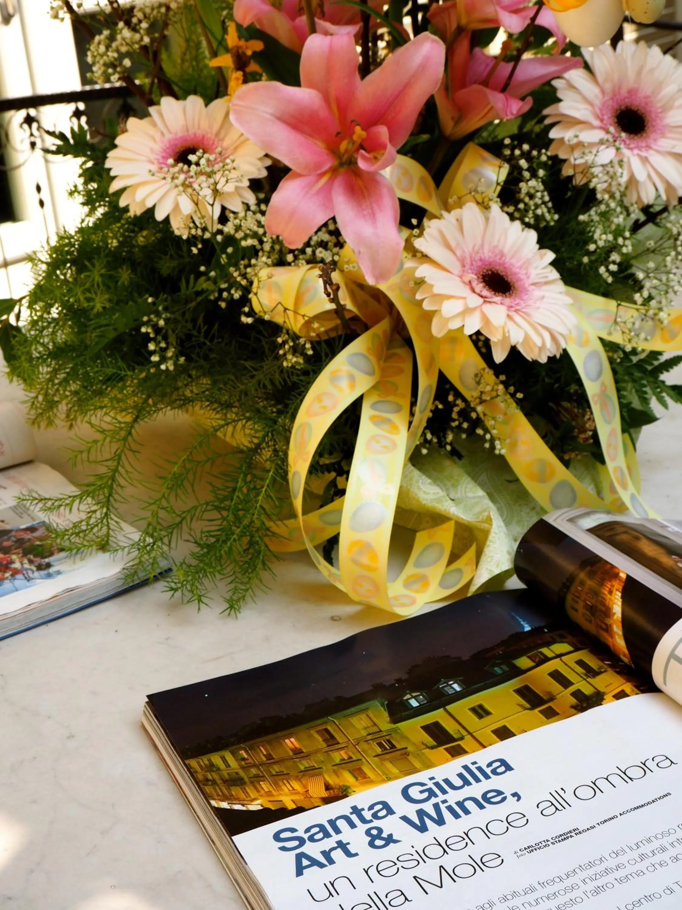 Decorative detail in Santa Giulia Hotel e Residence Torino