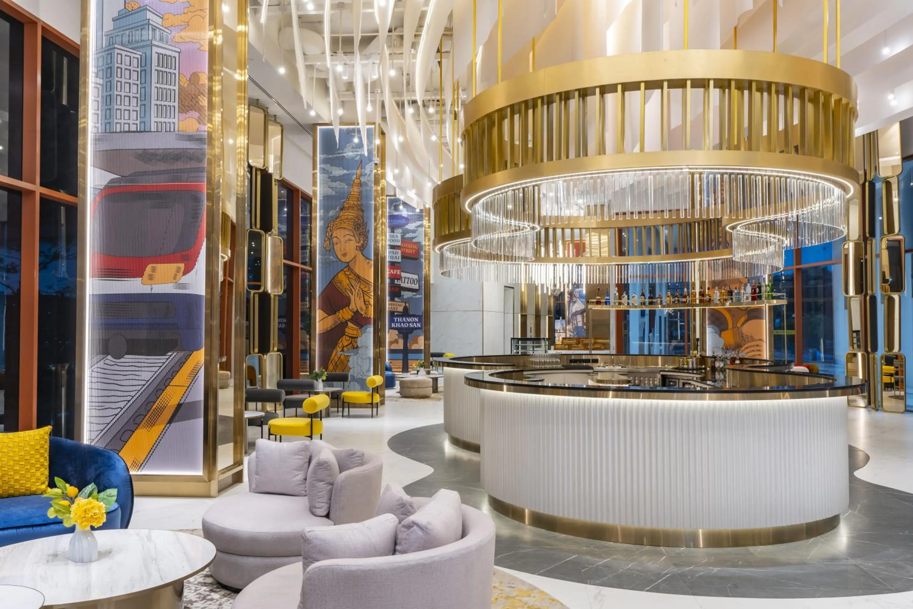 Lobby or reception in Cassia Rama 9 Bangkok, part of Banyan Group