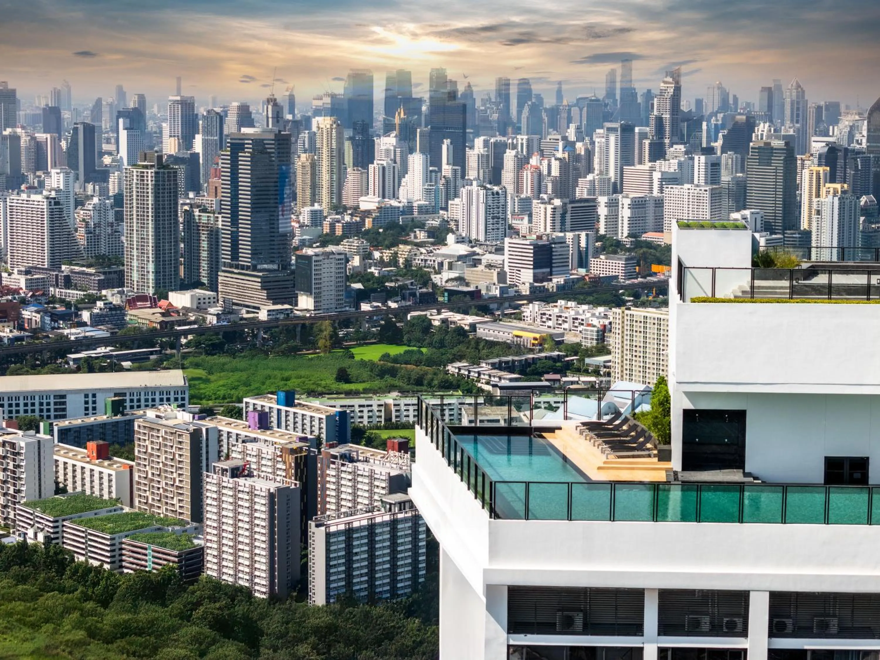 Property building in Cassia Rama 9 Bangkok, part of Banyan Group