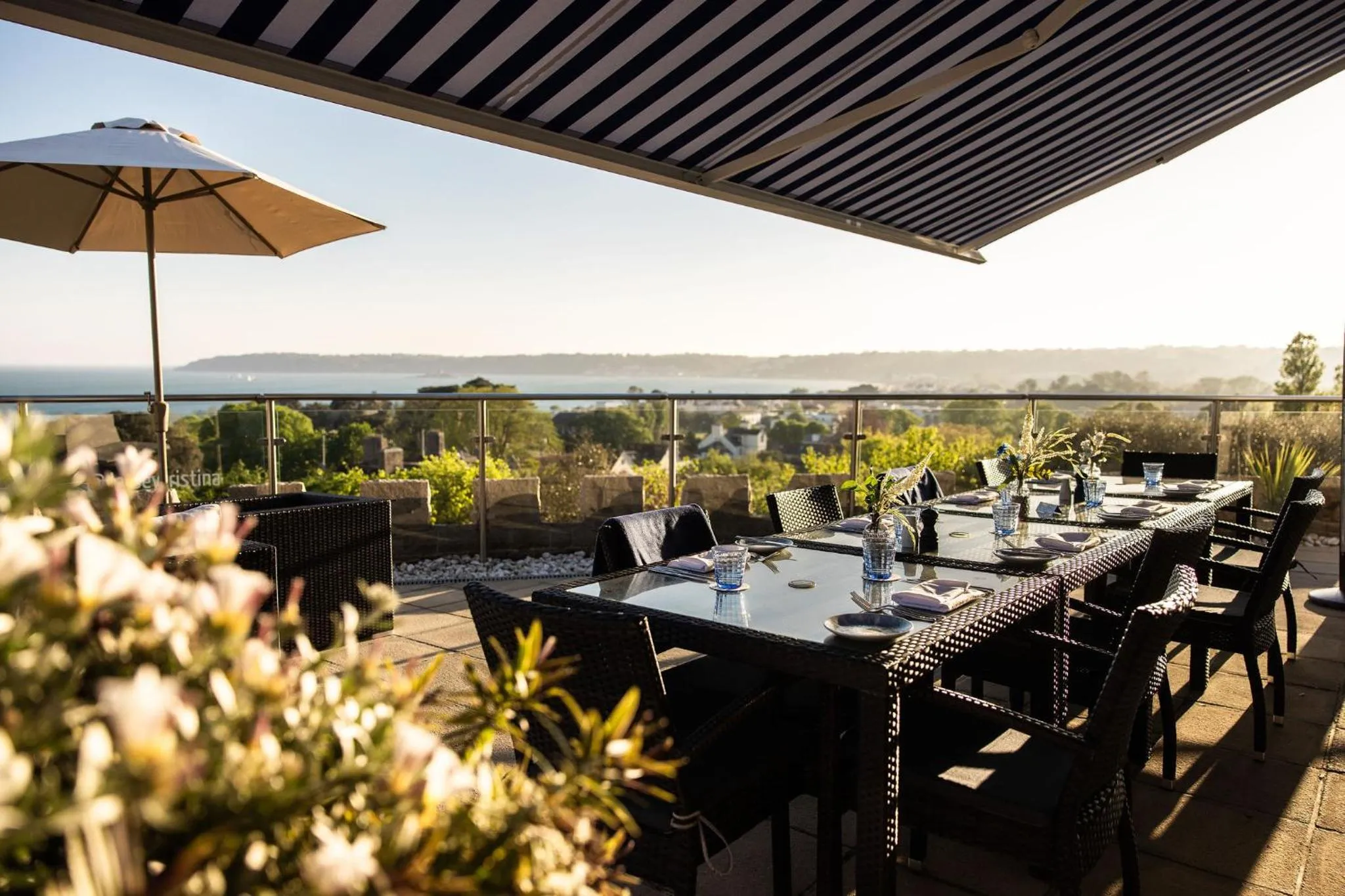 Patio in Hotel Cristina