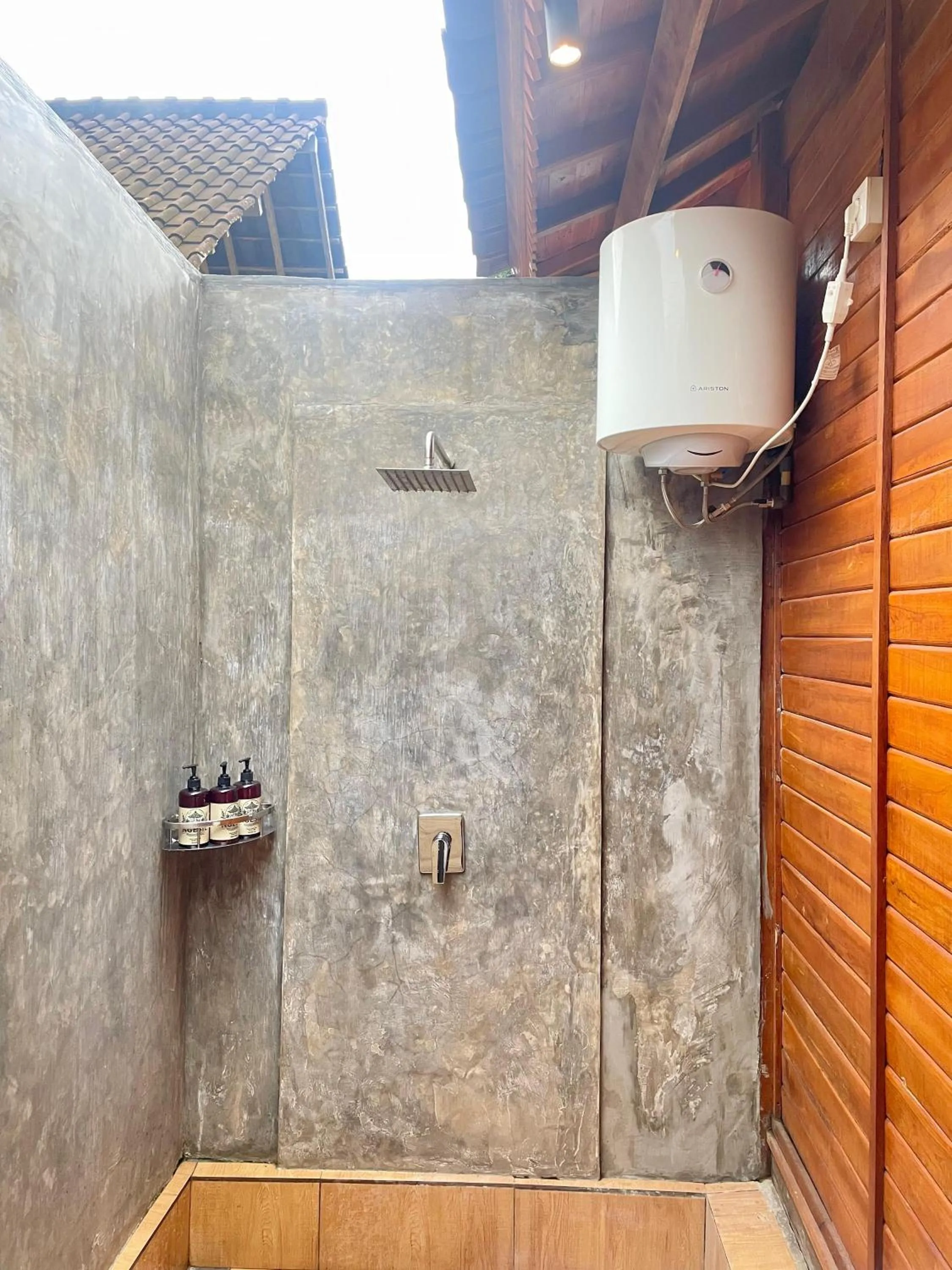 Shower in Ngesil Private Joglo & Pool