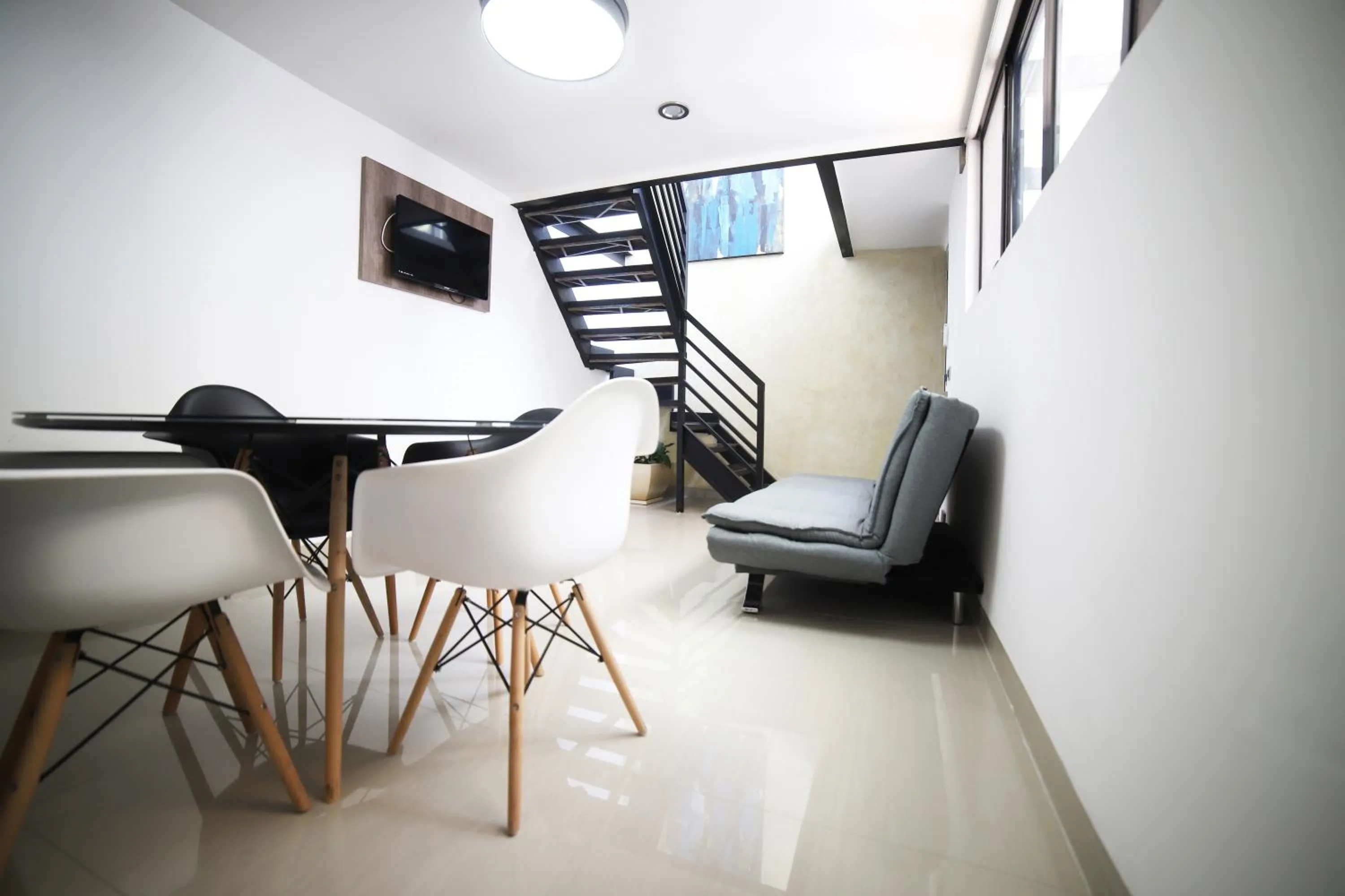 Communal lounge/ TV room in Hotel Tepeyac 402 León Calzada