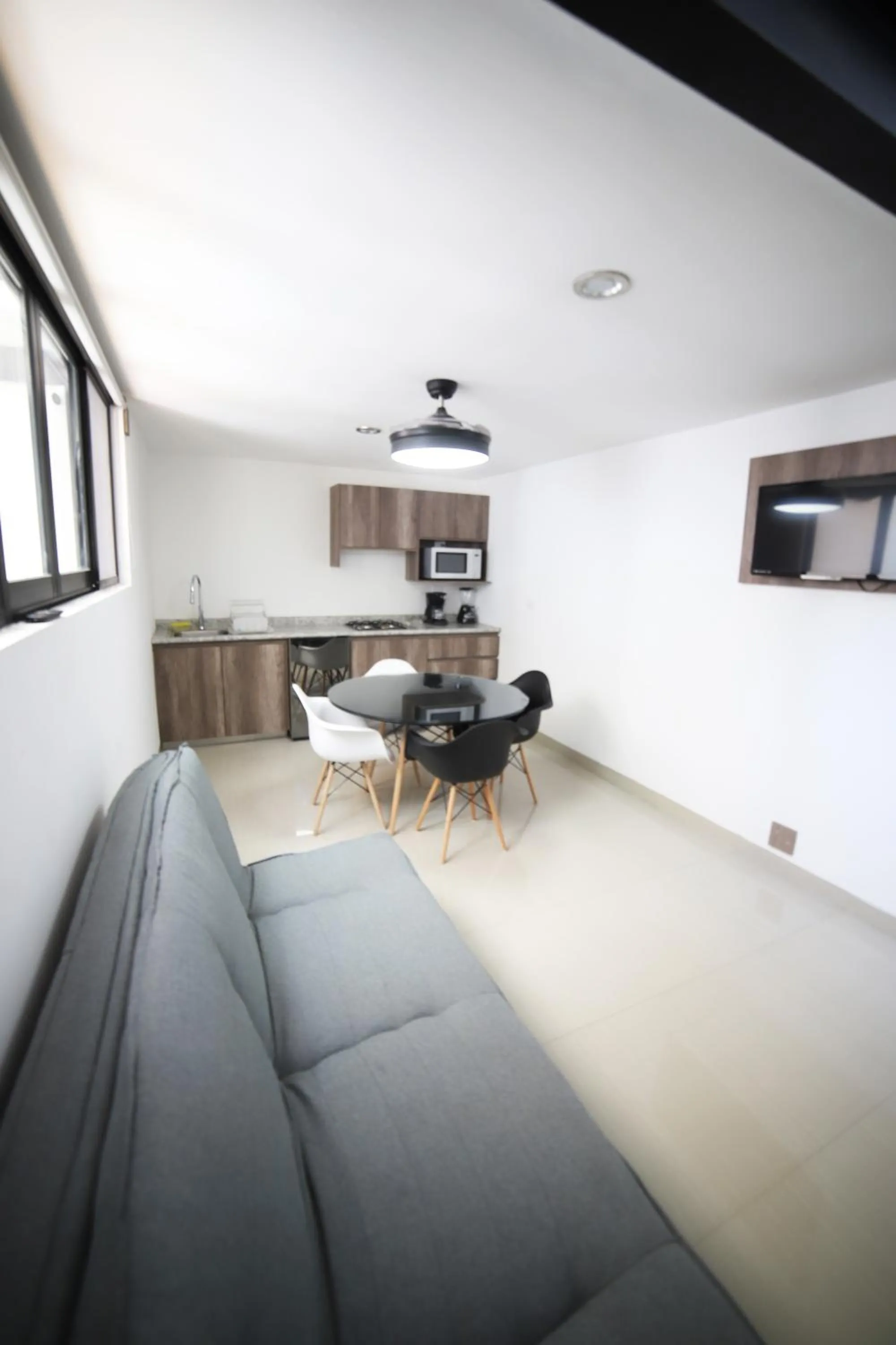 Kitchen or kitchenette in Hotel Tepeyac 402 León Calzada