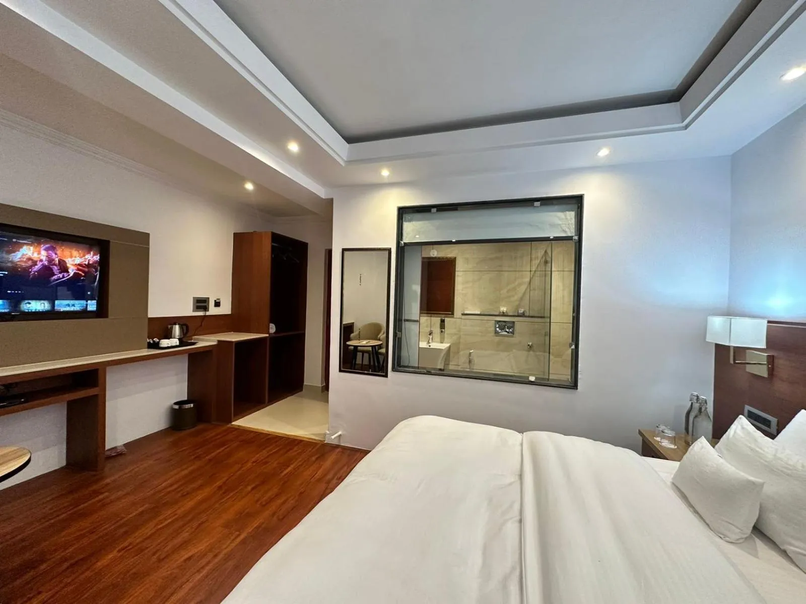 Bed in Hotel The Haven - Centrally Heated and Air Conditioned