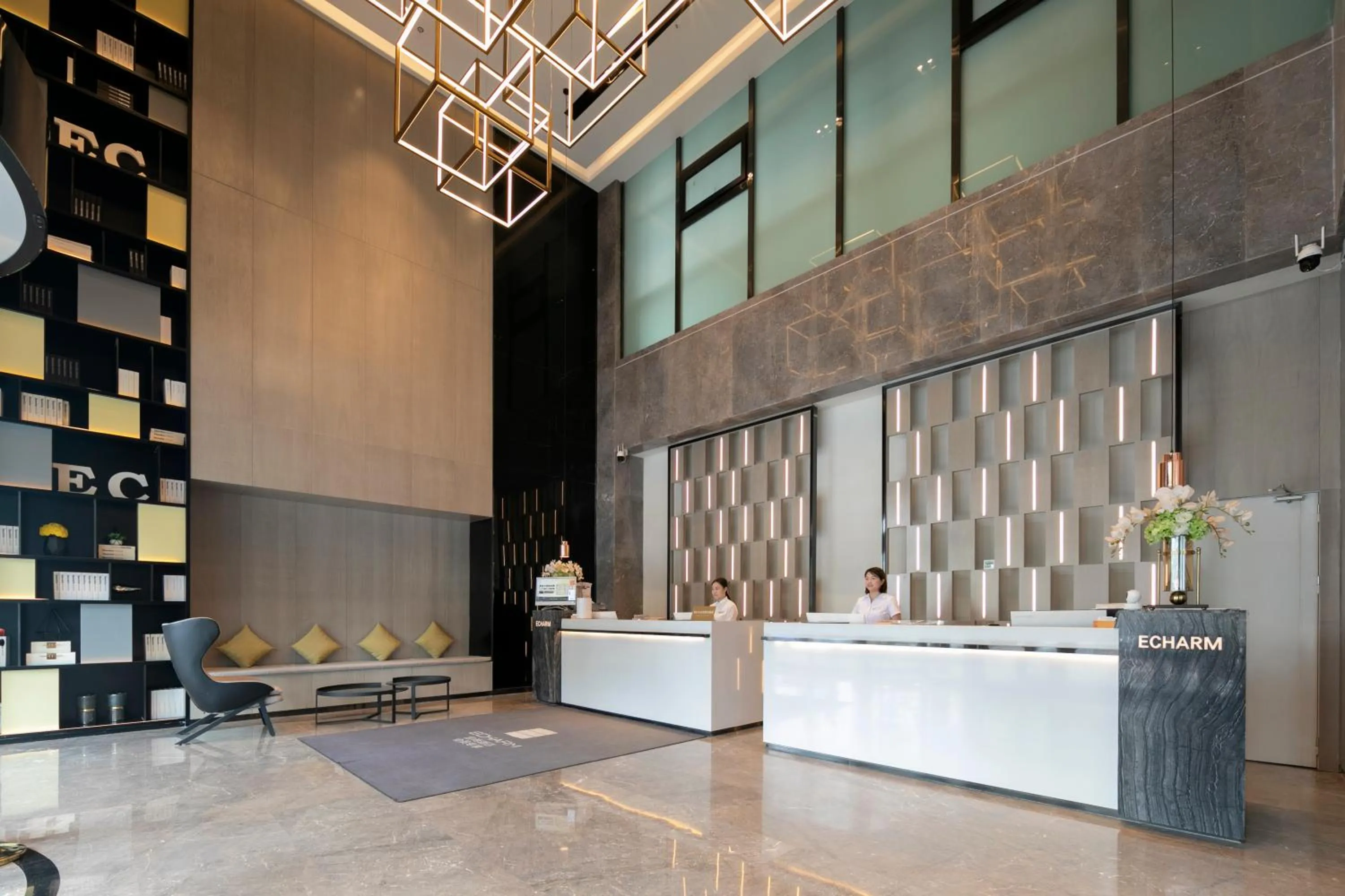 Lobby or reception in Eharm Hotel Jingzhou Olympic Sports Center