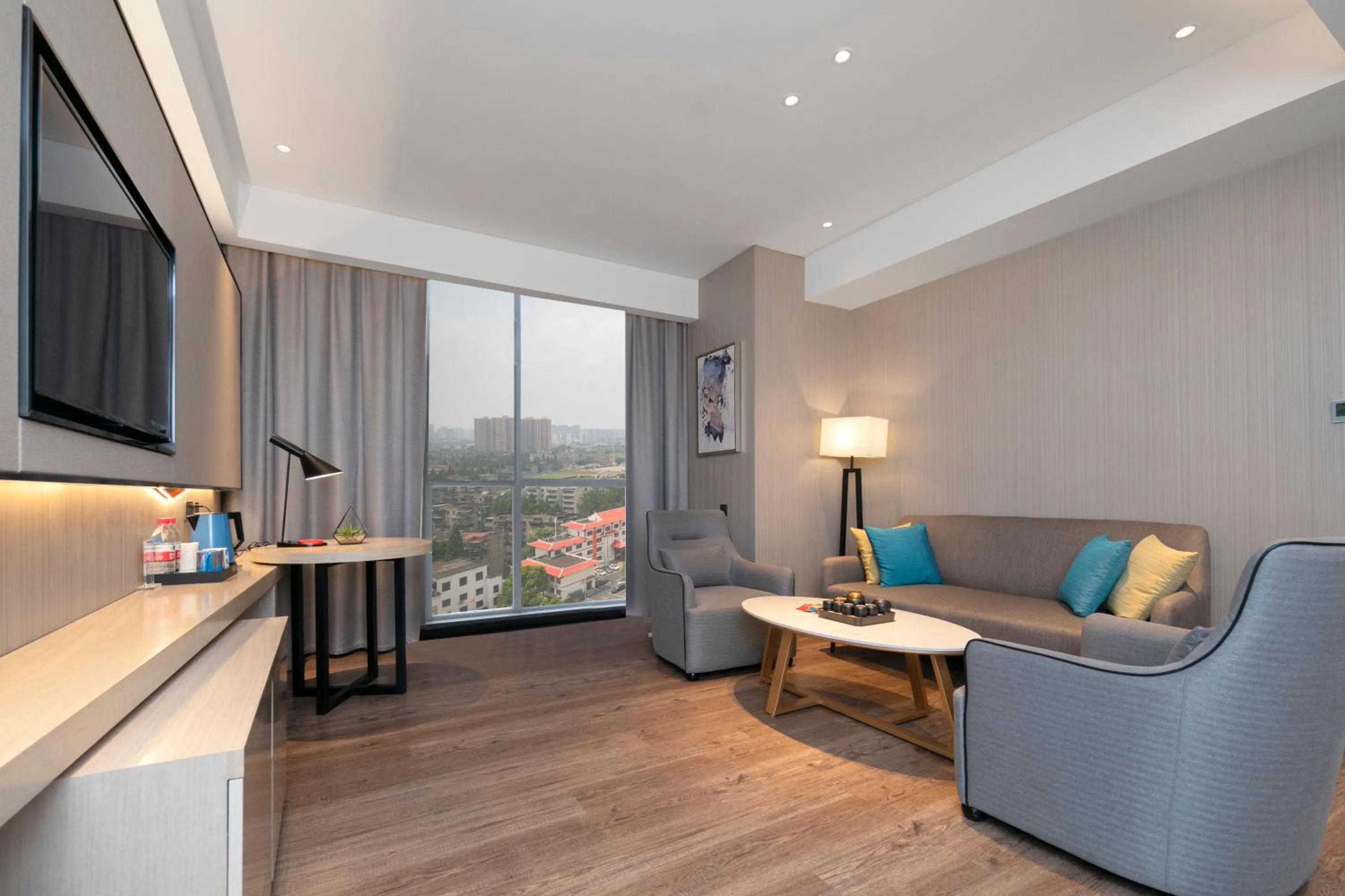 Seating area in Eharm Hotel Jingzhou Olympic Sports Center