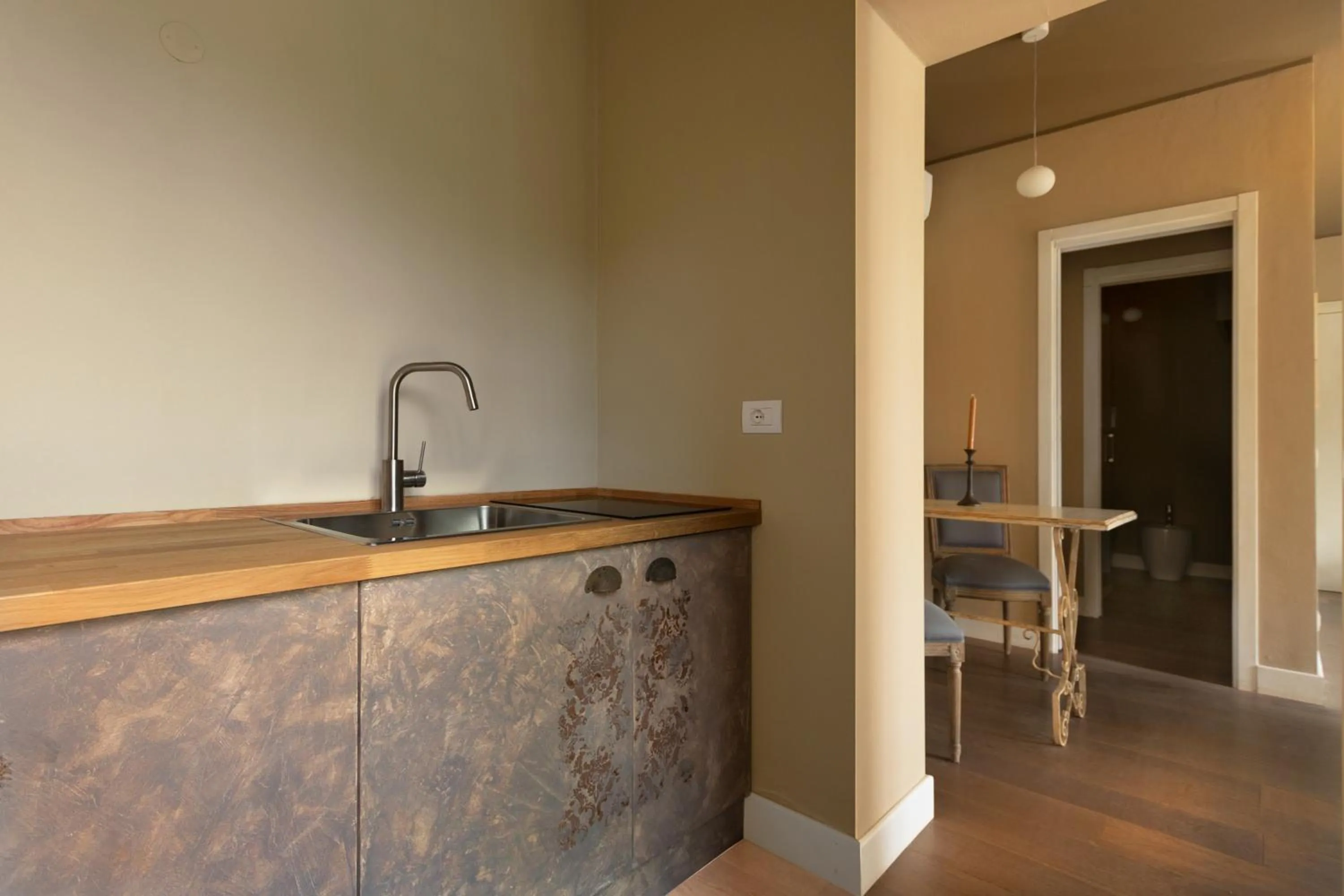 Kitchen or kitchenette in Luce Boutique Hotel