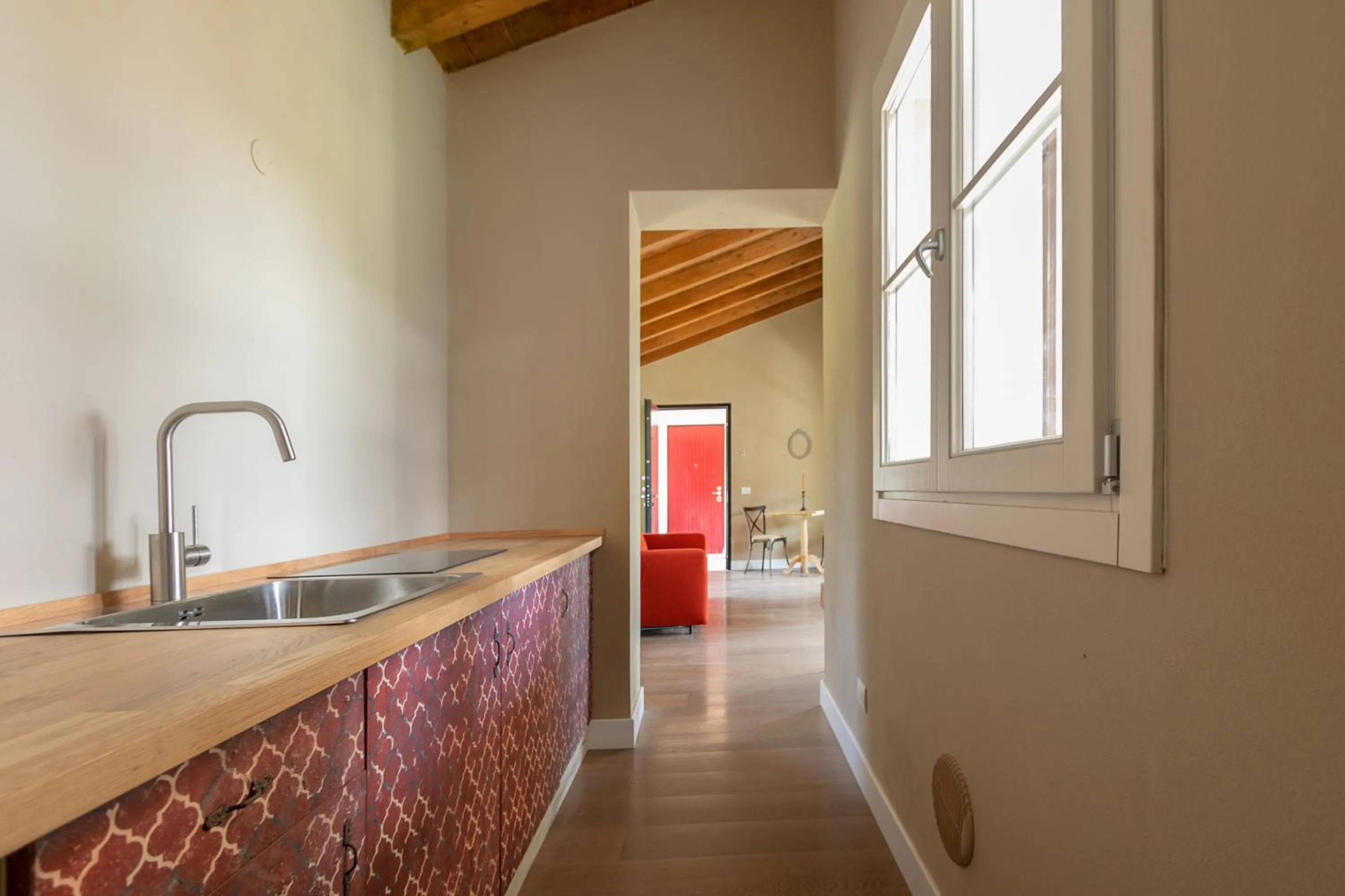 Kitchen or kitchenette in Luce Boutique Hotel