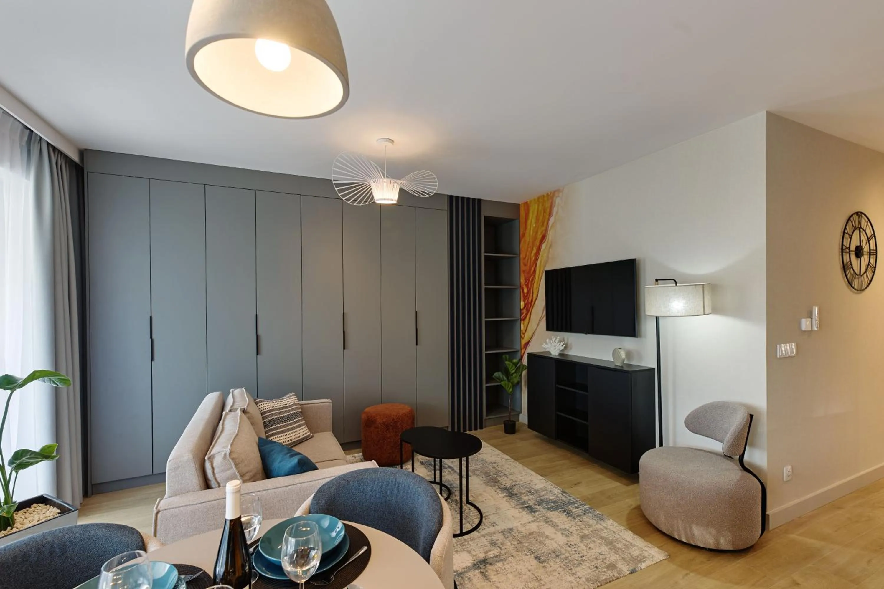 TV and multimedia, Bed in Resort Baltic Waves Apartments - Pool & Spa