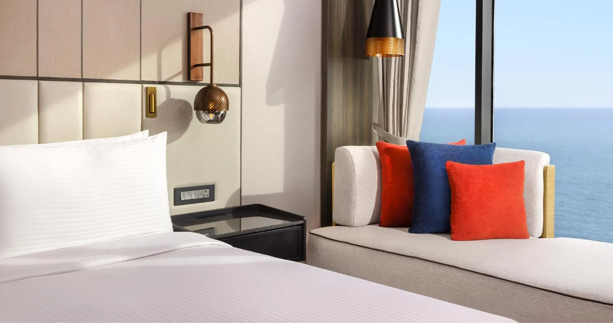 Seating area, Bed in Amari Colombo, Sri Lanka