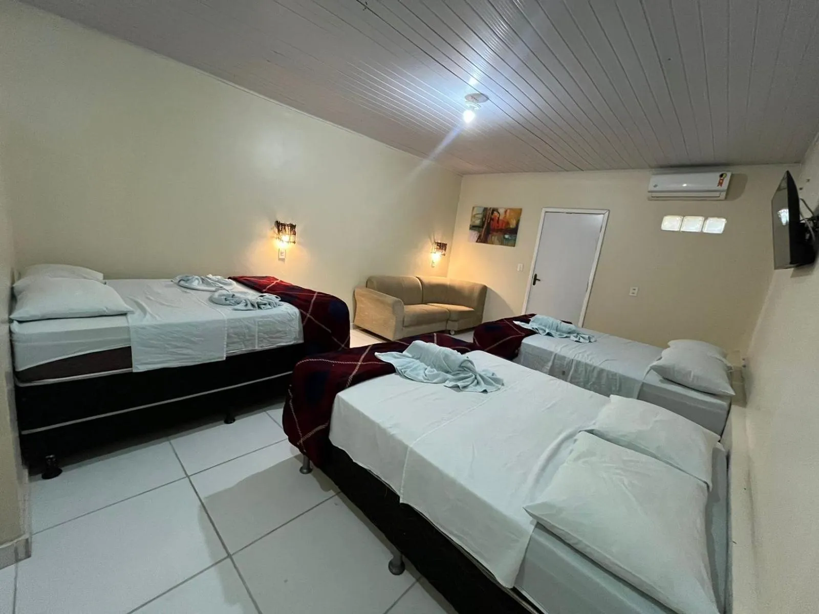 Bed in Pousada Flor de Merepe