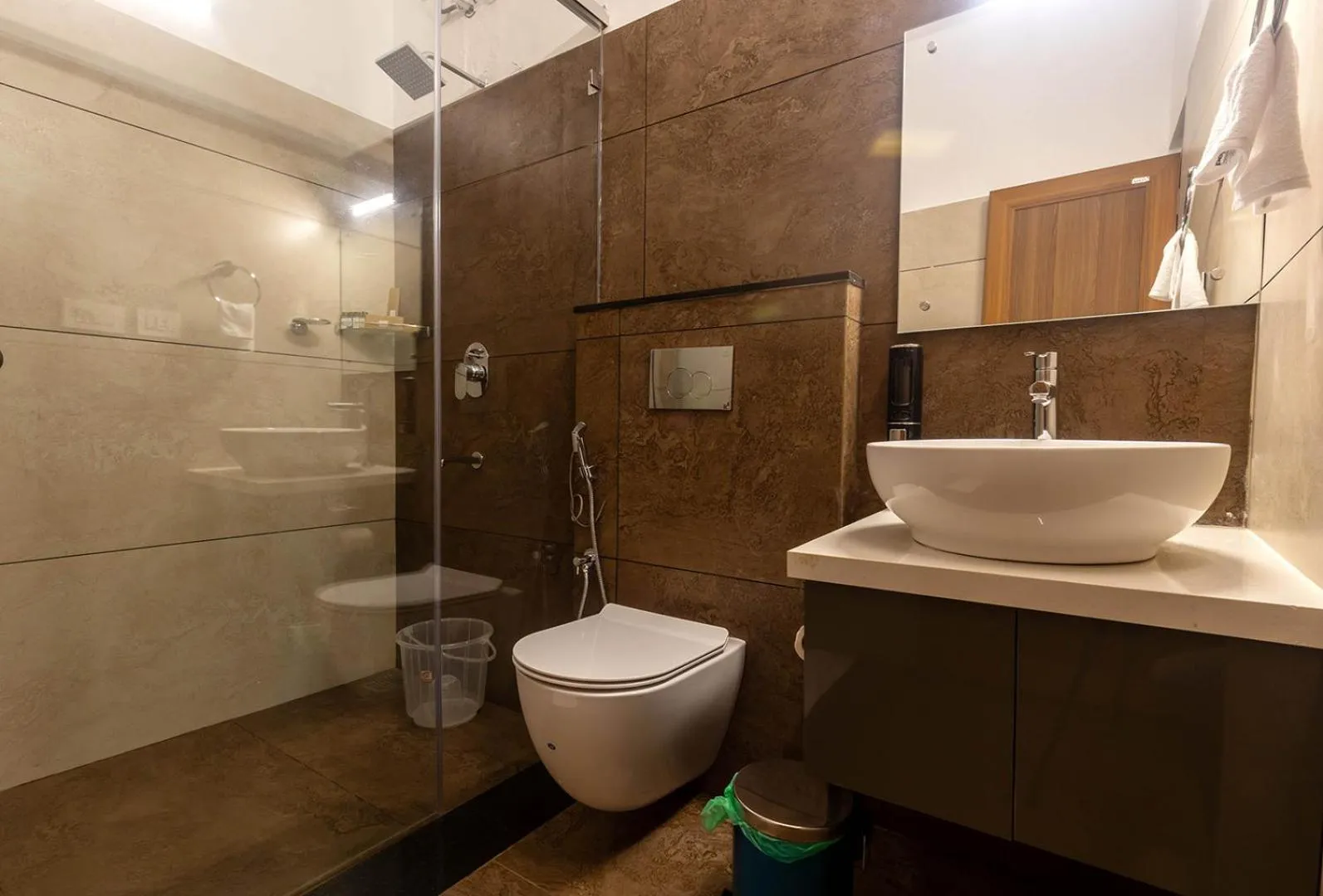 Toilet in SandalMist Resort and Spa