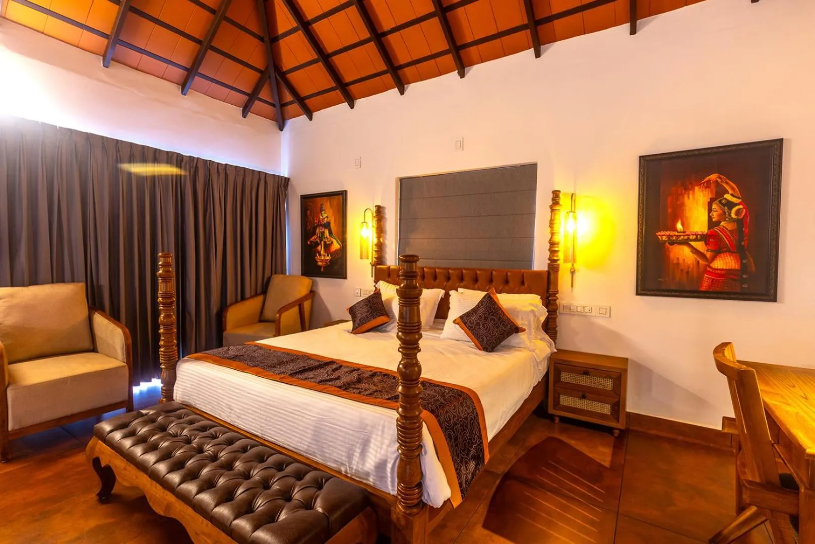 Bed in SandalMist Resort and Spa
