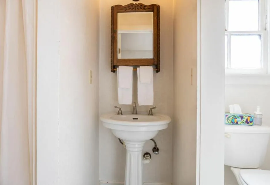 Bathroom in Dennen's Victorian Farmhouse