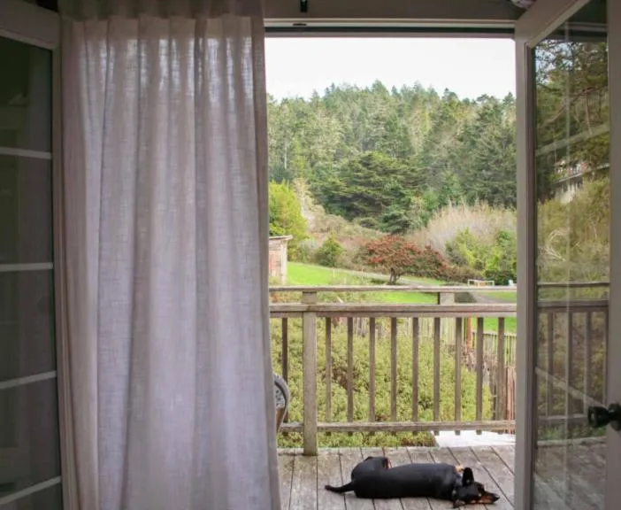 Patio in Dennen's Victorian Farmhouse