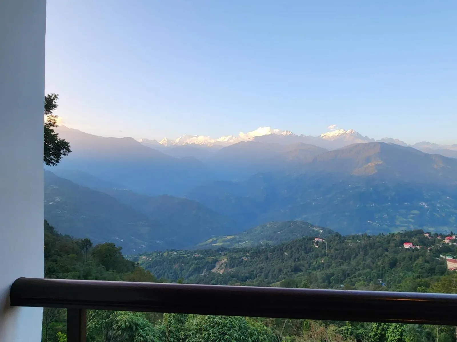 Mountain view in The Golden Retreat Hotel in Pelling