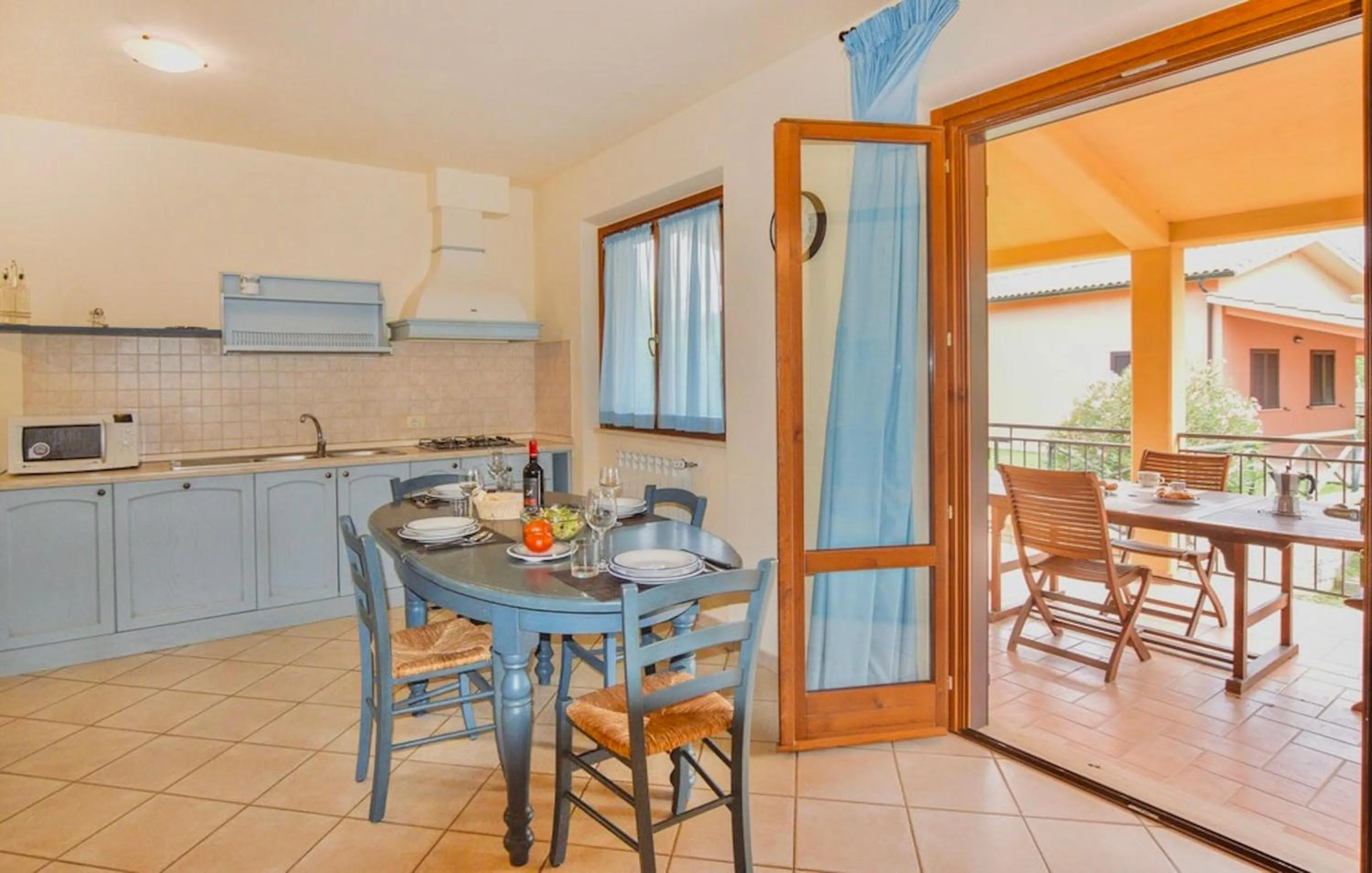 Living room in Residence with swimming-pool and thermal pools in Sorano