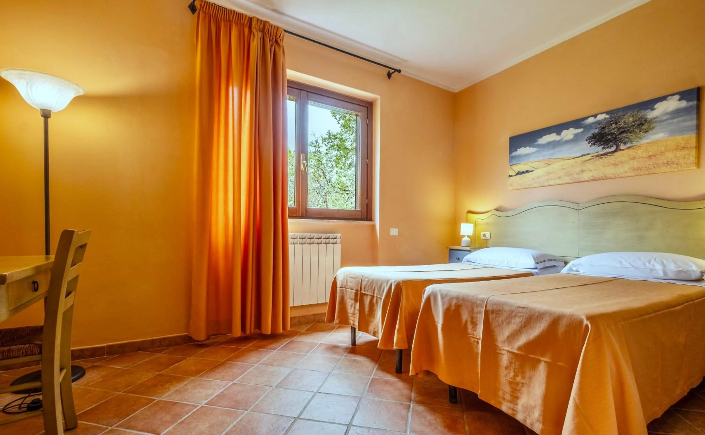 Bedroom, Bed in Residence with swimming-pool and thermal pools in Sorano
