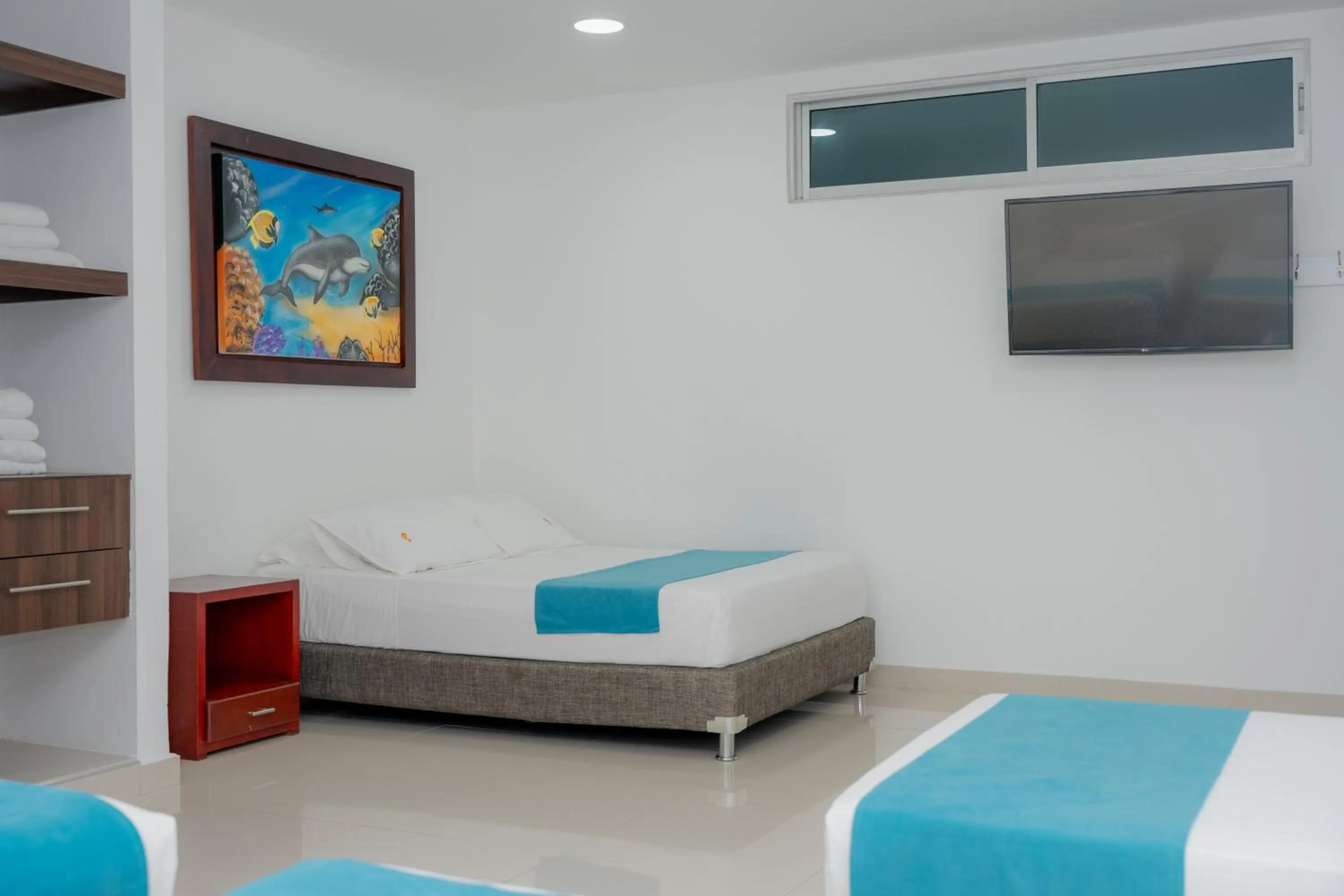 TV and multimedia, Bed in Hotel Aguamarina