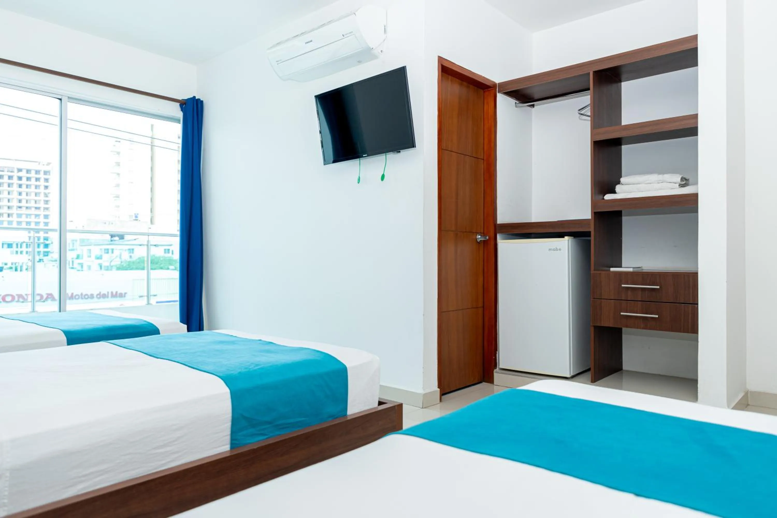 Bed in Hotel Aguamarina