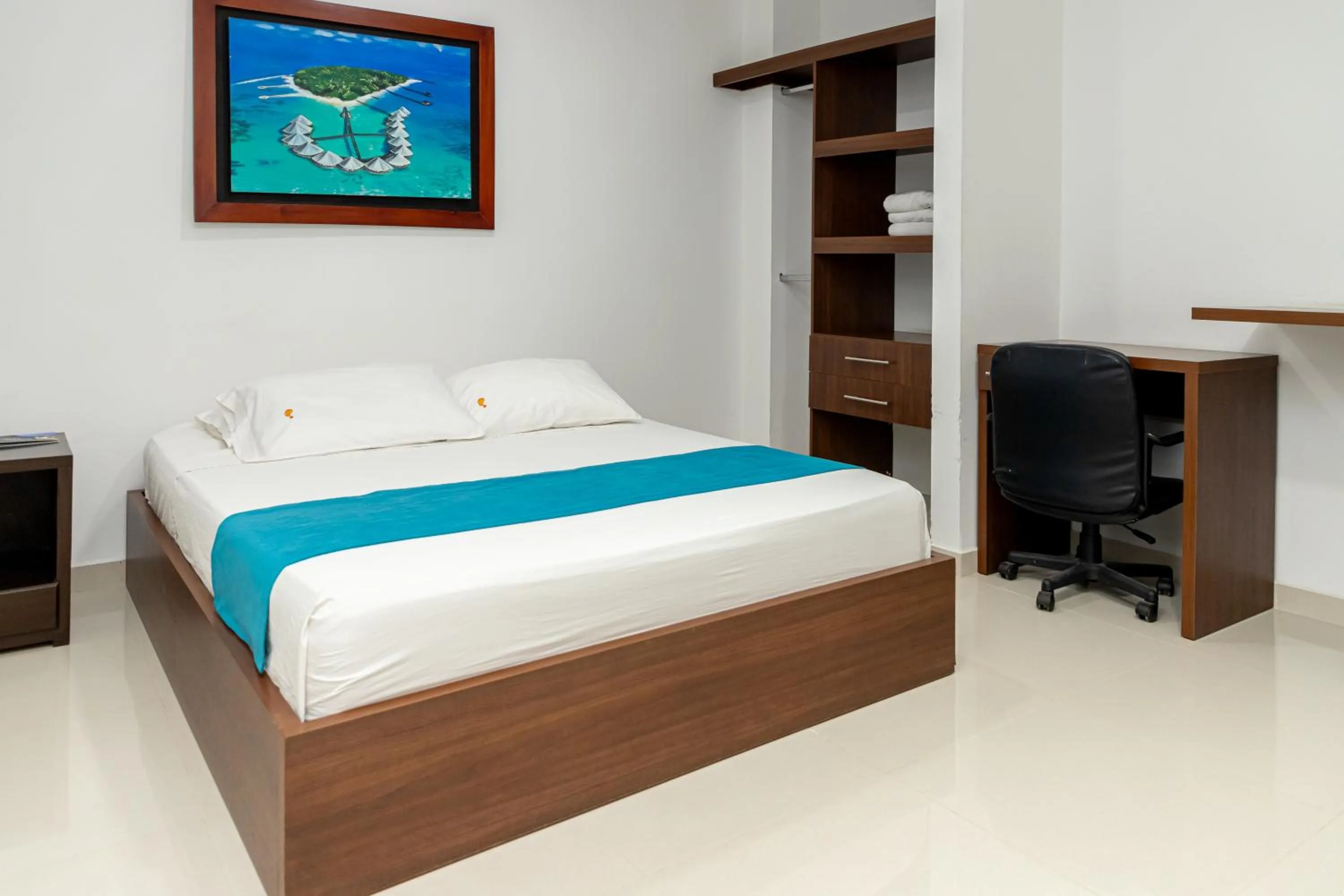 Bed in Hotel Aguamarina