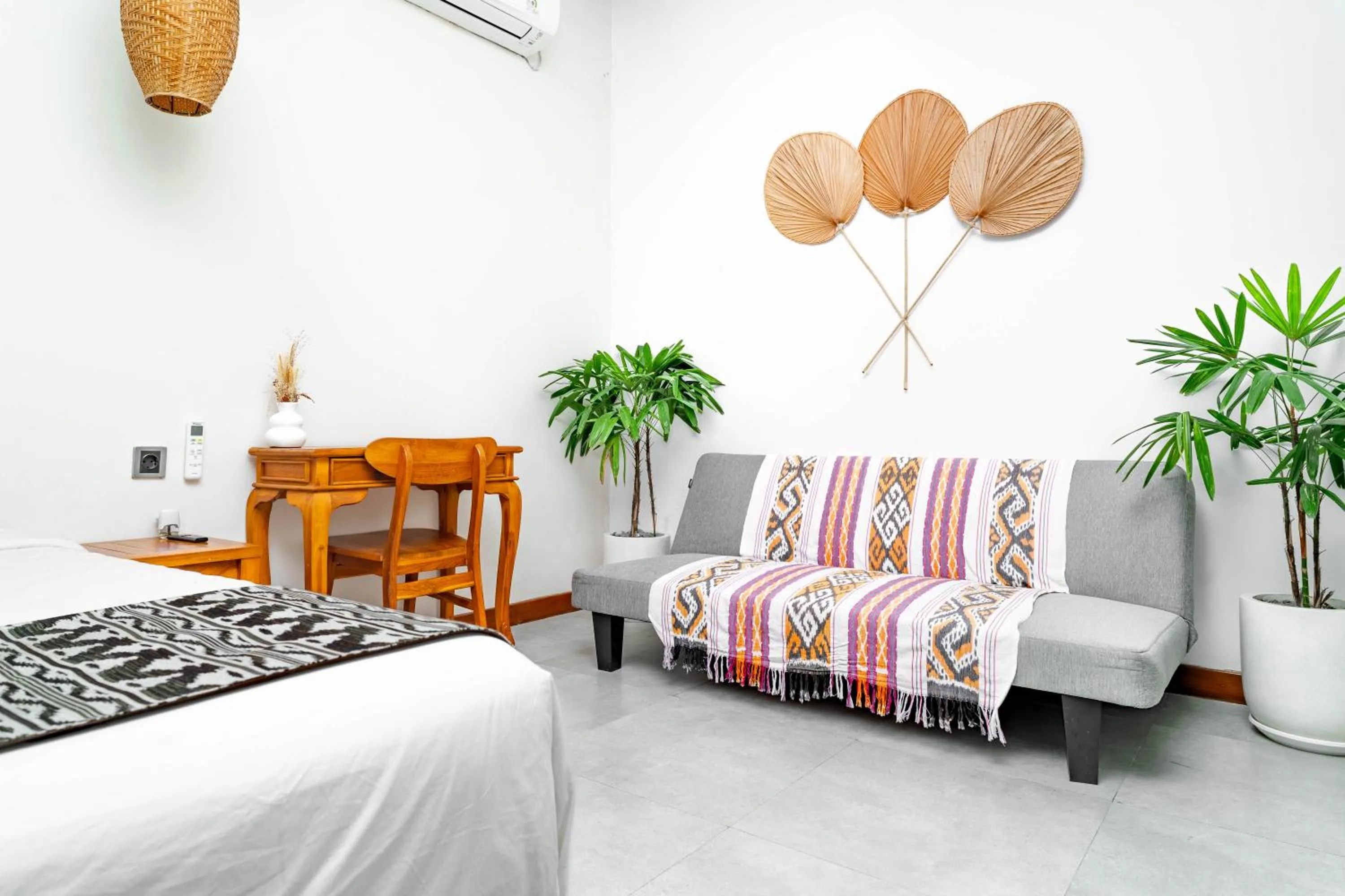 Seating area, Bed in Villa Felicia Canggu By Moria