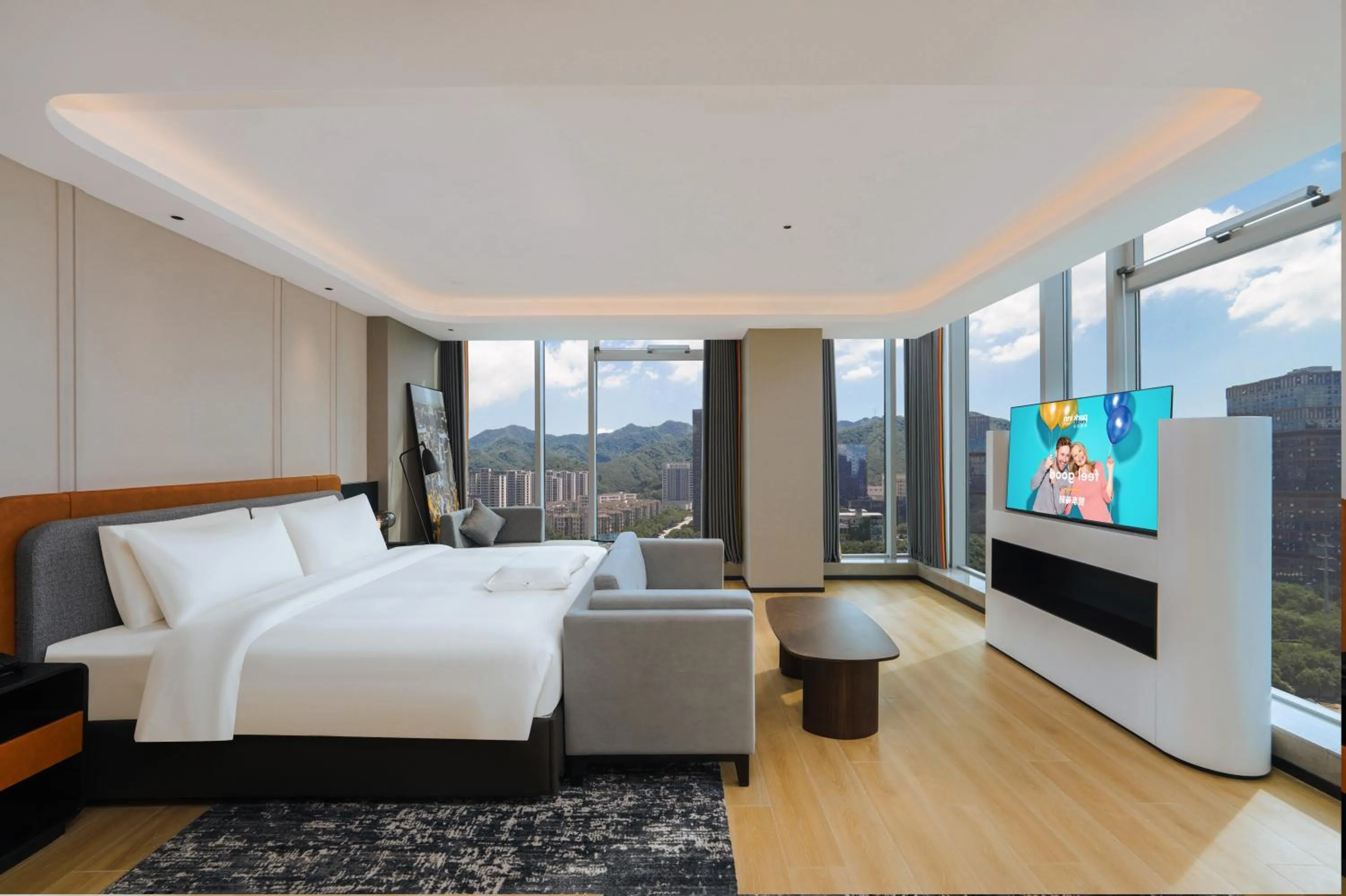 Bedroom, Bed in Park Inn by Radisson Hangzhou Fuyang Wildlife