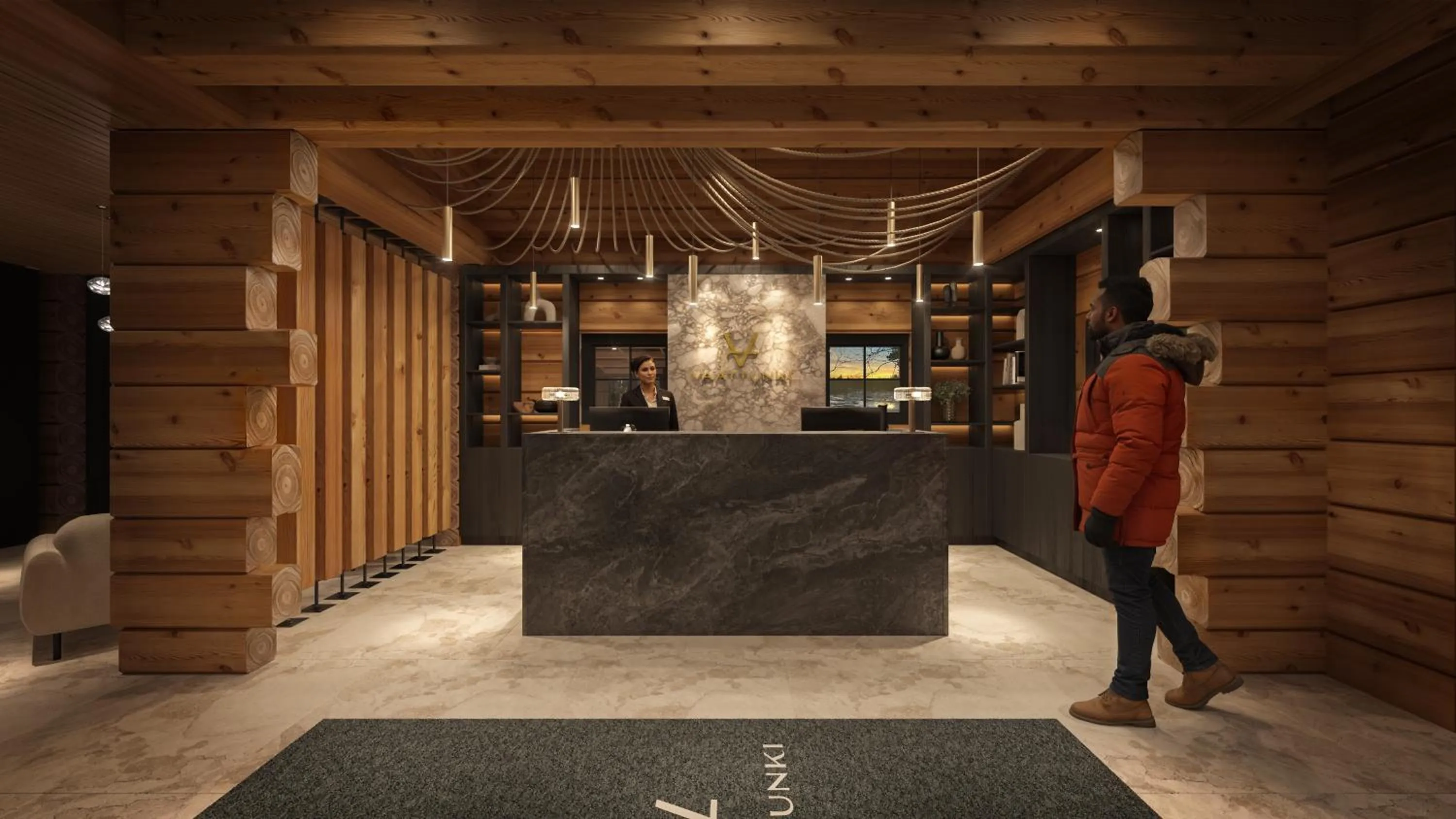 Lobby or reception in Vaattunki Wilderness Resort