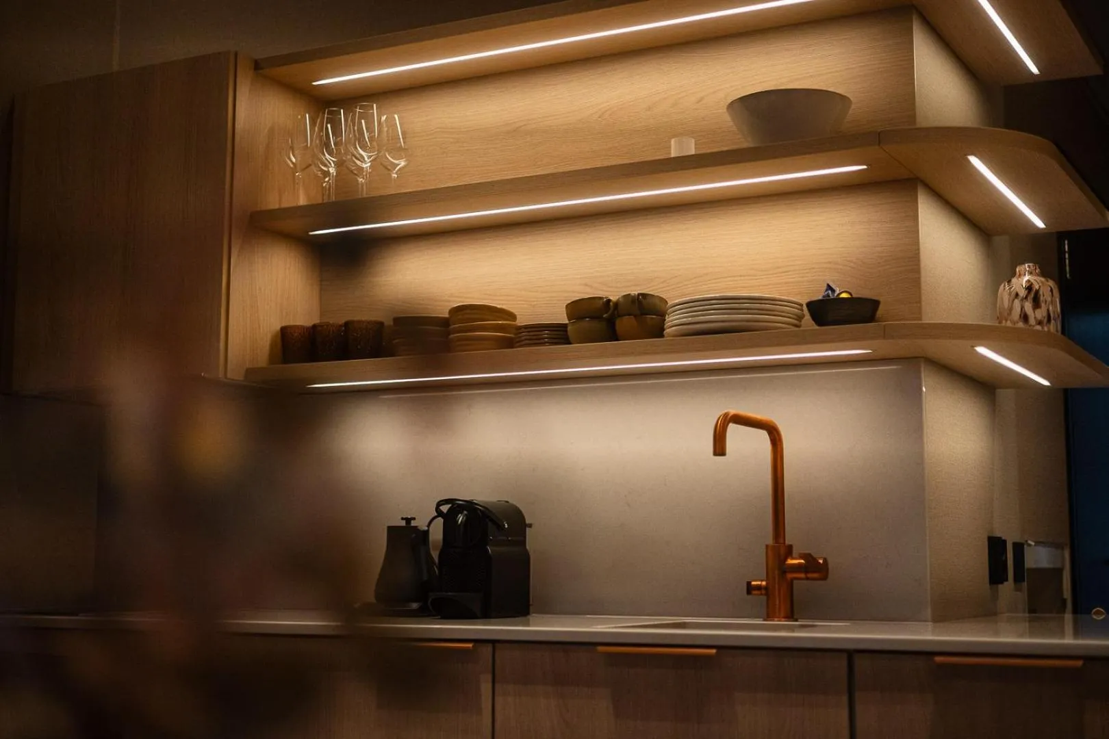 Kitchen or kitchenette in Vaattunki Wilderness Resort