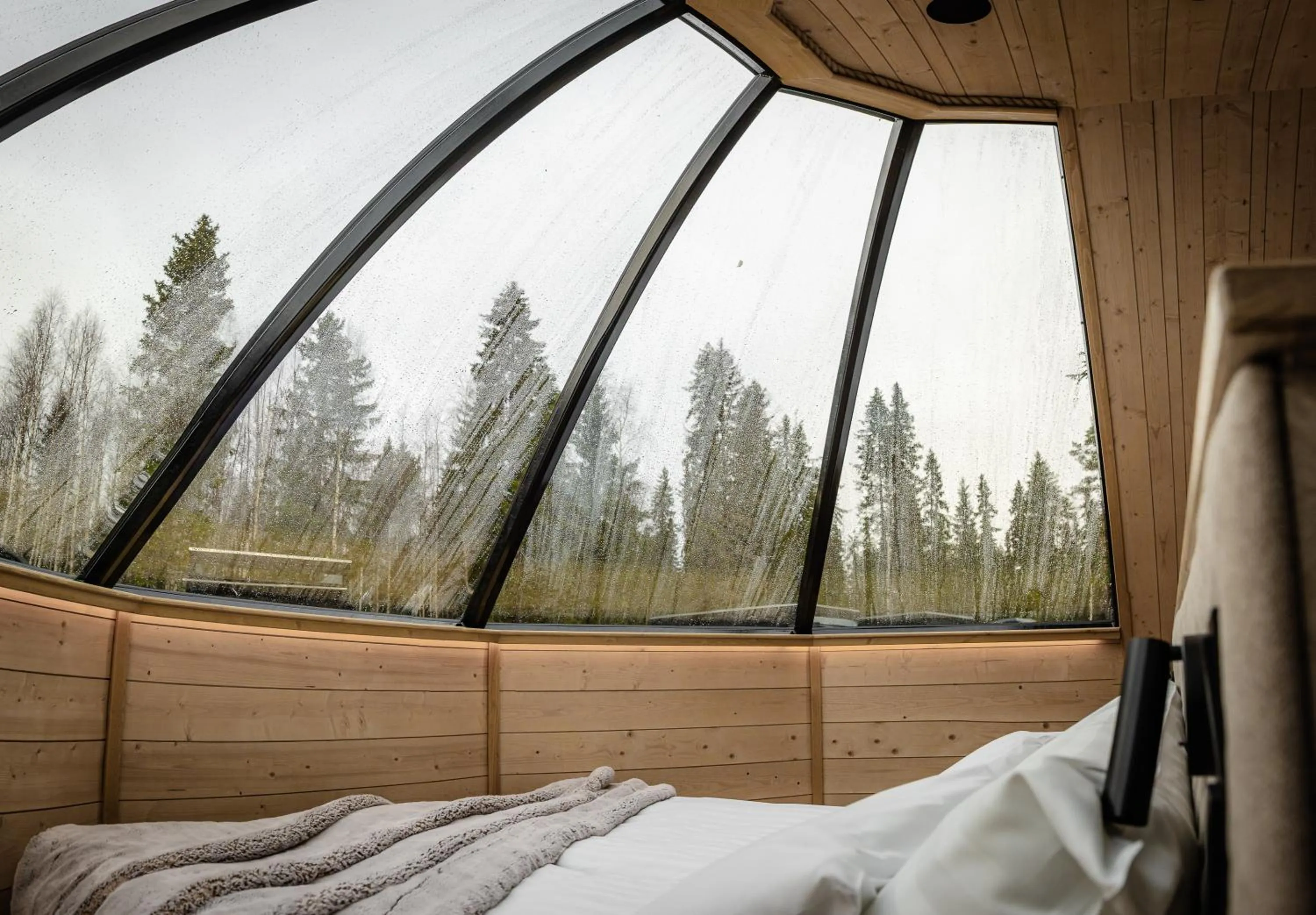 Bed in Vaattunki Wilderness Resort