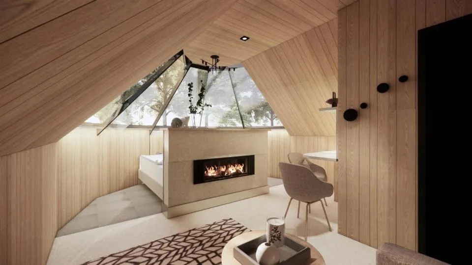 Photo of the whole room, Bed in Vaattunki Wilderness Resort