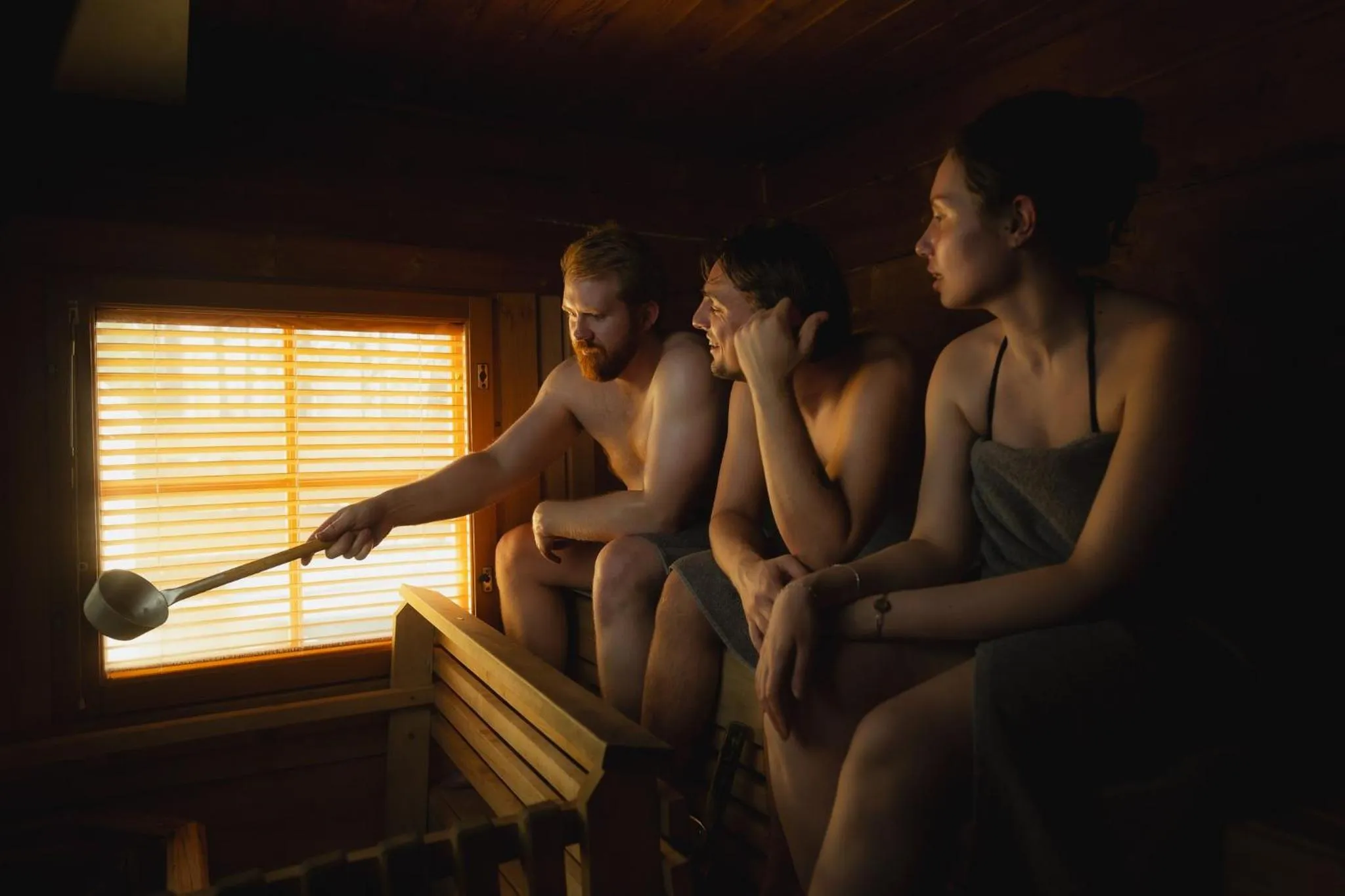 Sauna in Vaattunki Wilderness Resort