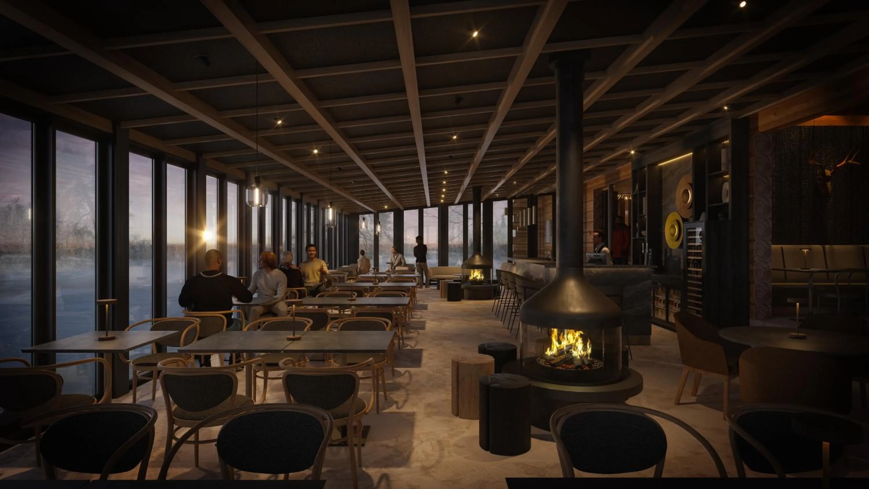 Restaurant/places to eat in Vaattunki Wilderness Resort