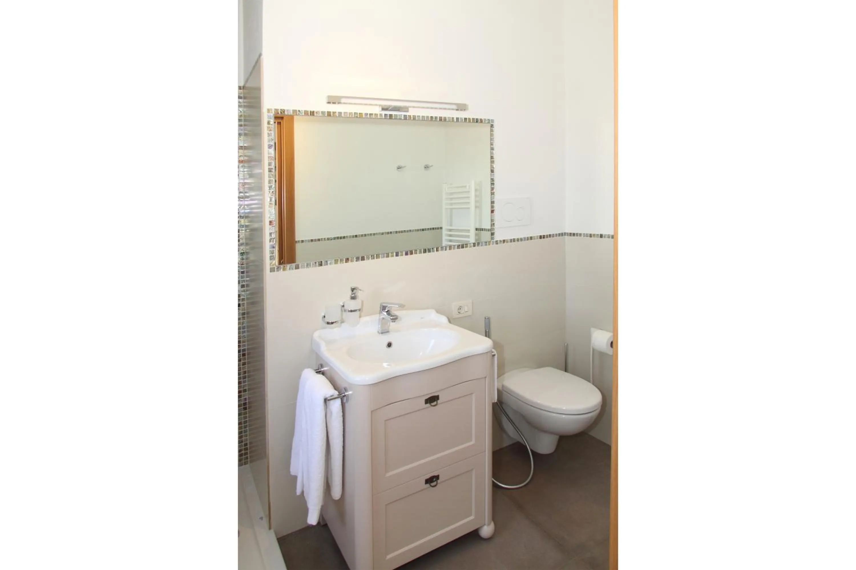 Shower in B&B Villa Maria Pia