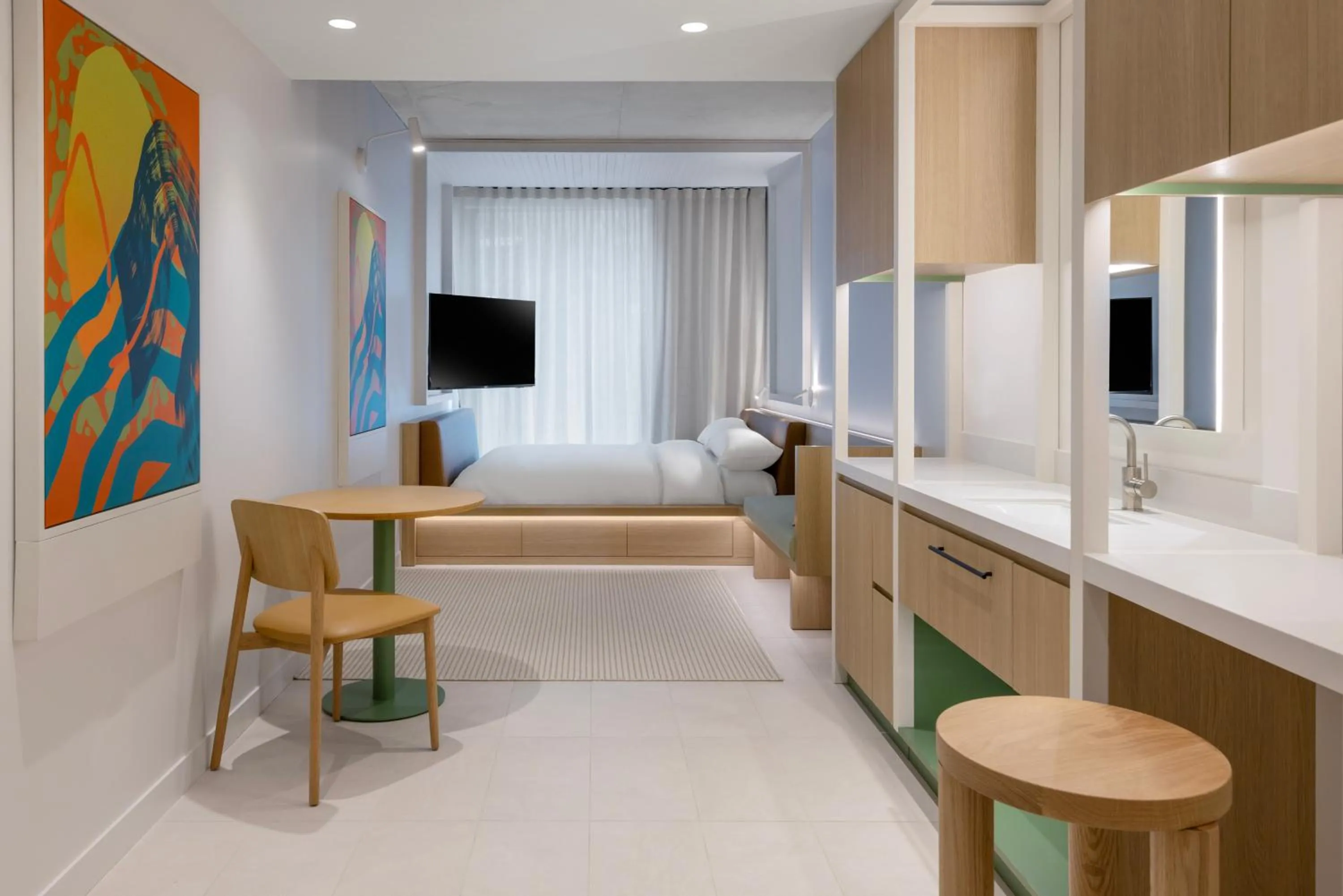 Photo of the whole room, Bed in lyf Bondi Junction Sydney