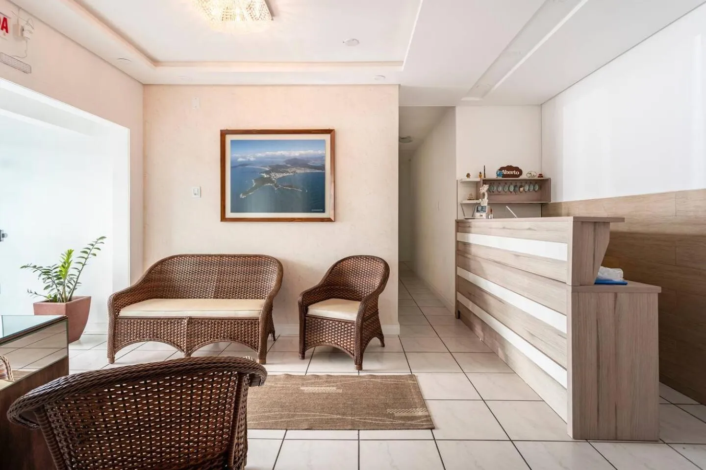 Lobby or reception in Pousada Enseada dos Golfinhos