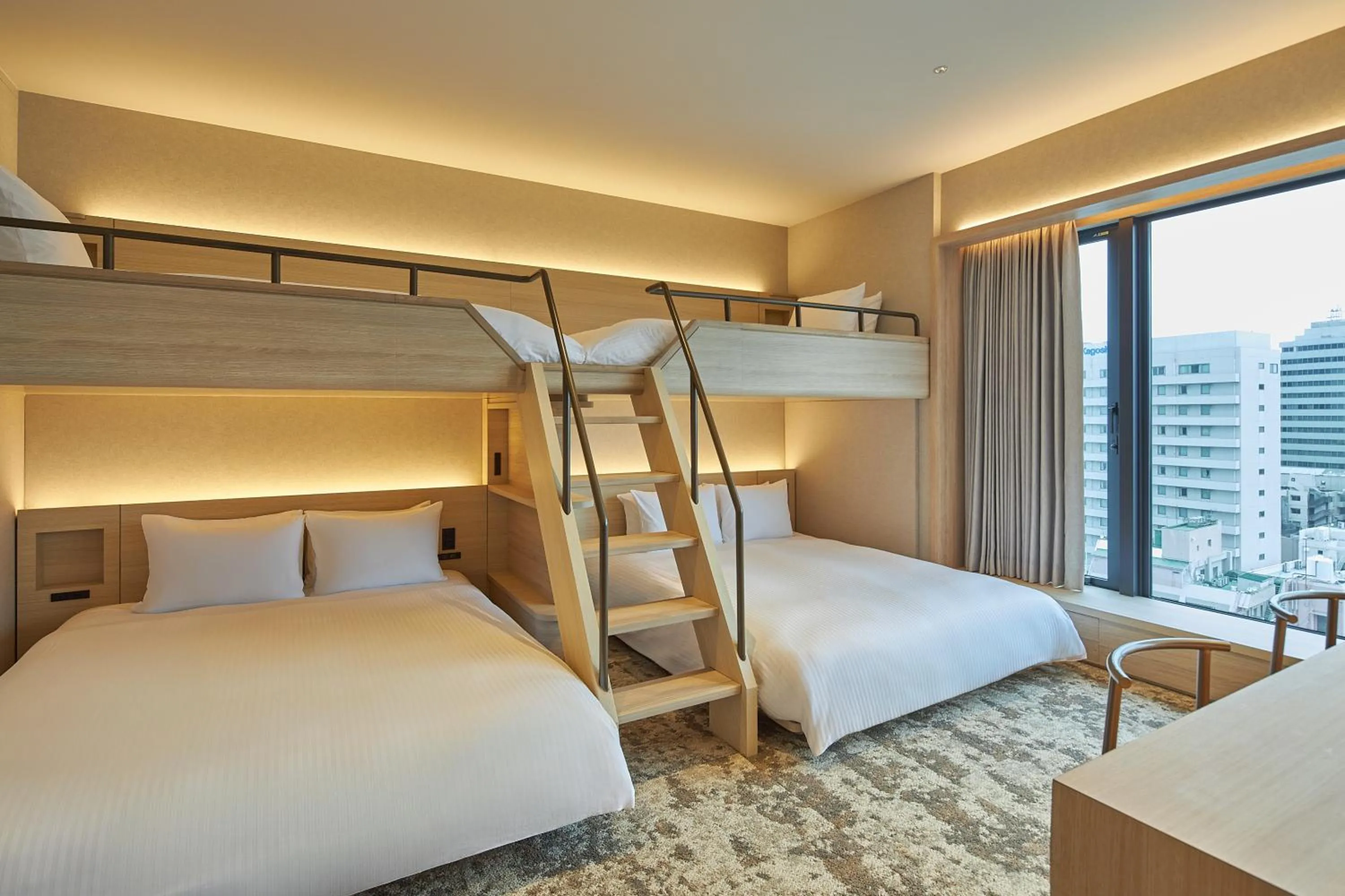 Photo of the whole room, Bed in FAV LUX Kagoshima Tenmonkan