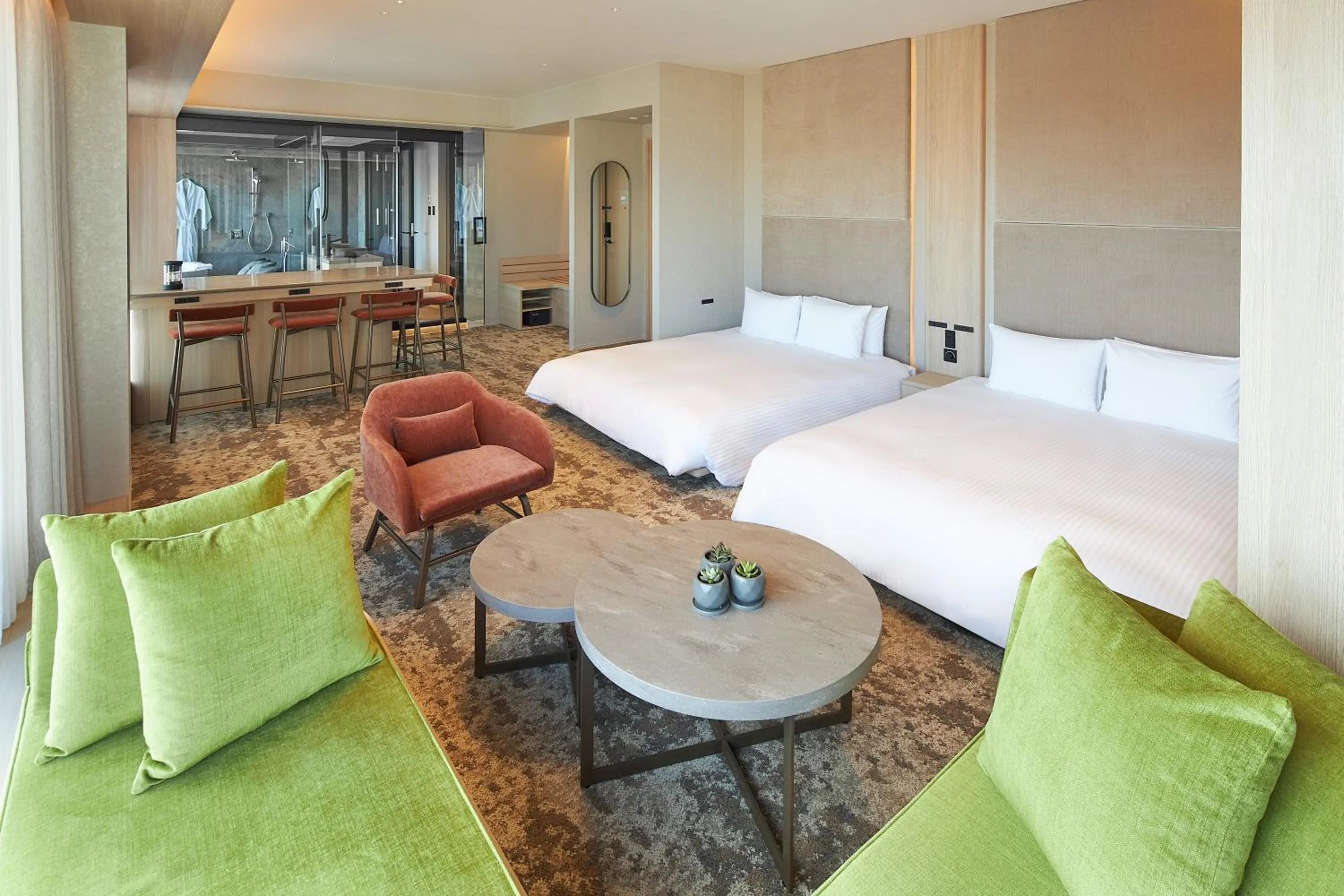 Photo of the whole room, Bed in FAV LUX Kagoshima Tenmonkan