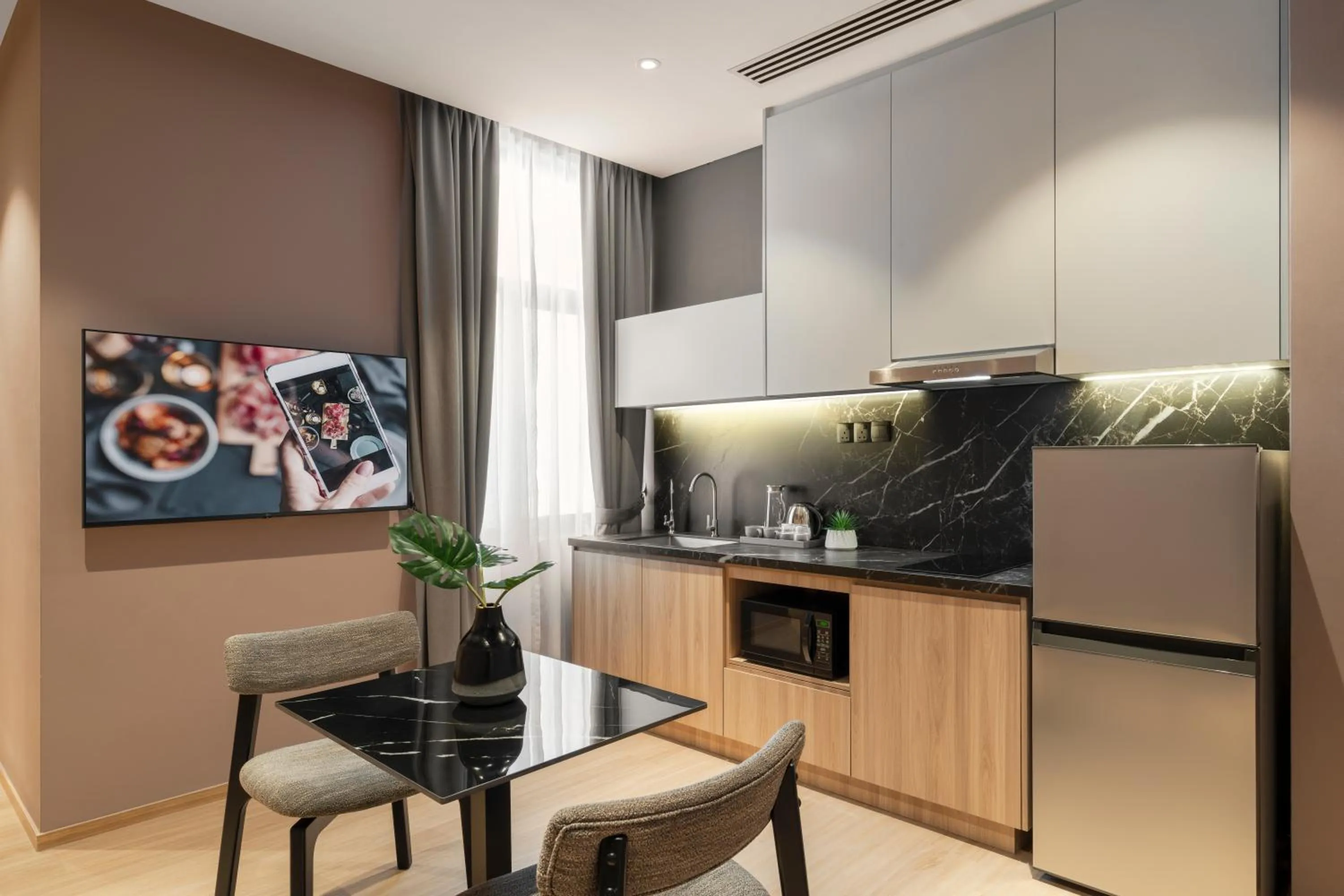 Kitchen or kitchenette in Citadines Connect Cecil Georgetown Penang