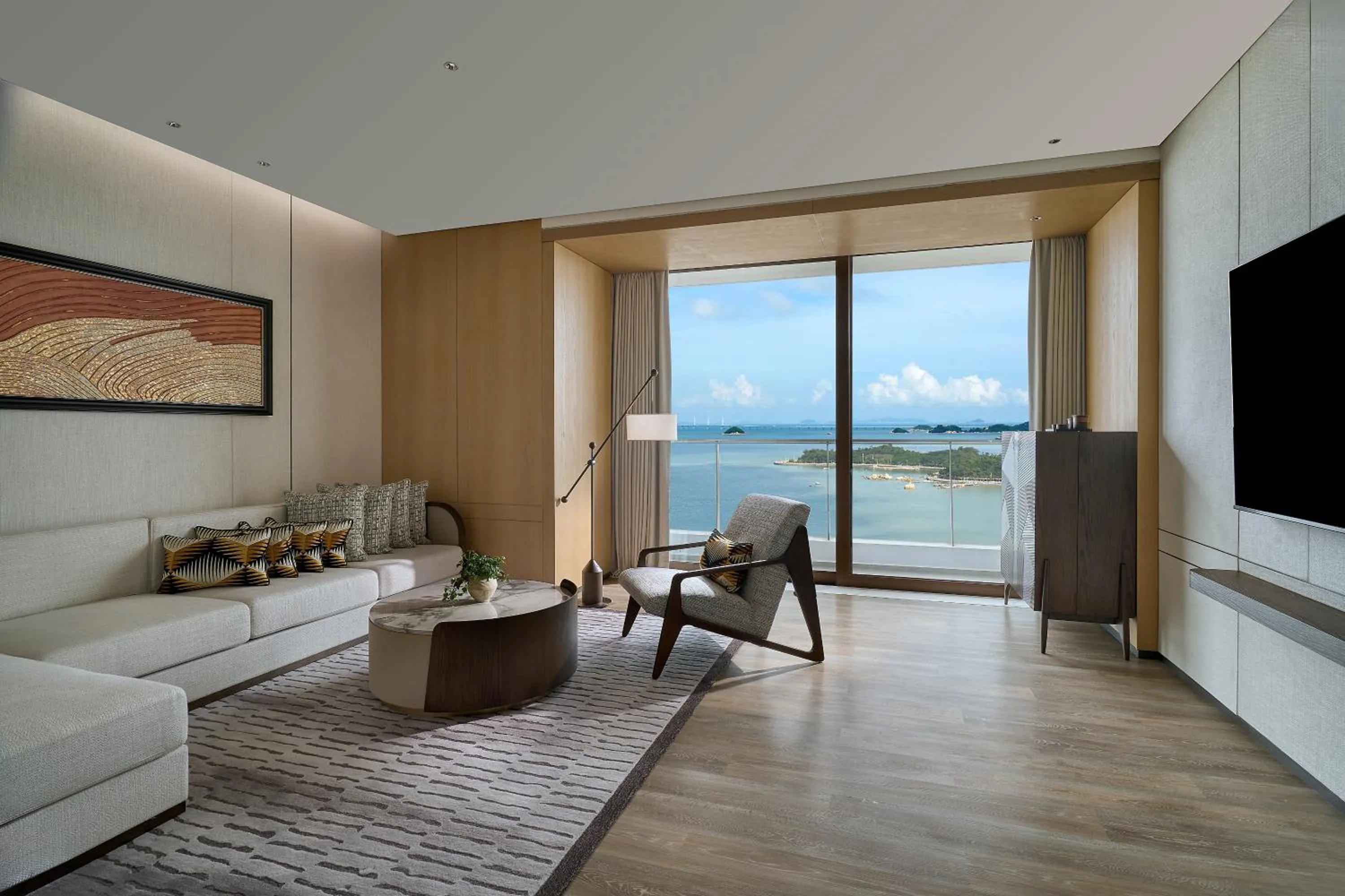 Living room in Grand Ocean View Hotel Zhuhai