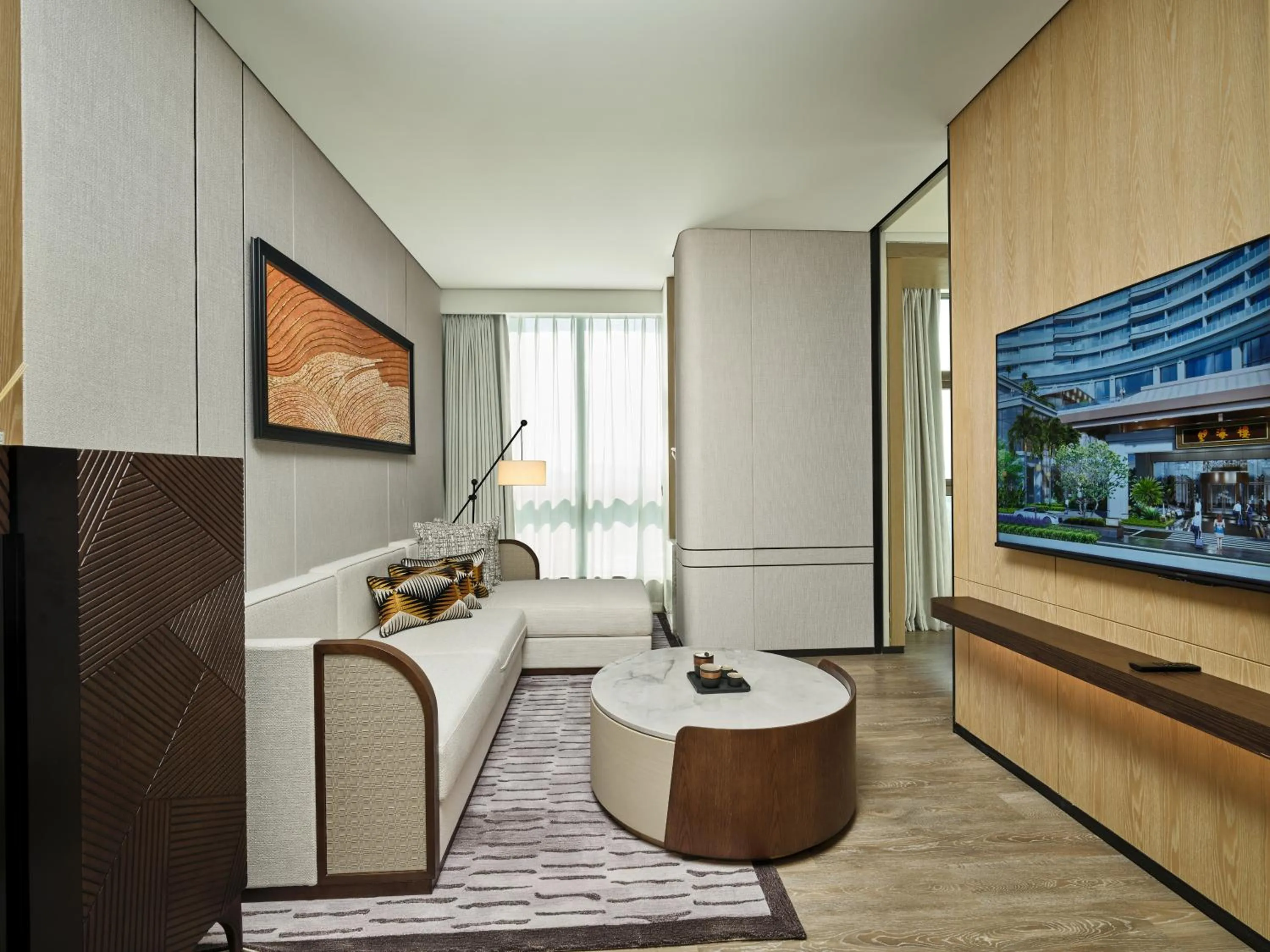 Living room in Grand Ocean View Hotel Zhuhai