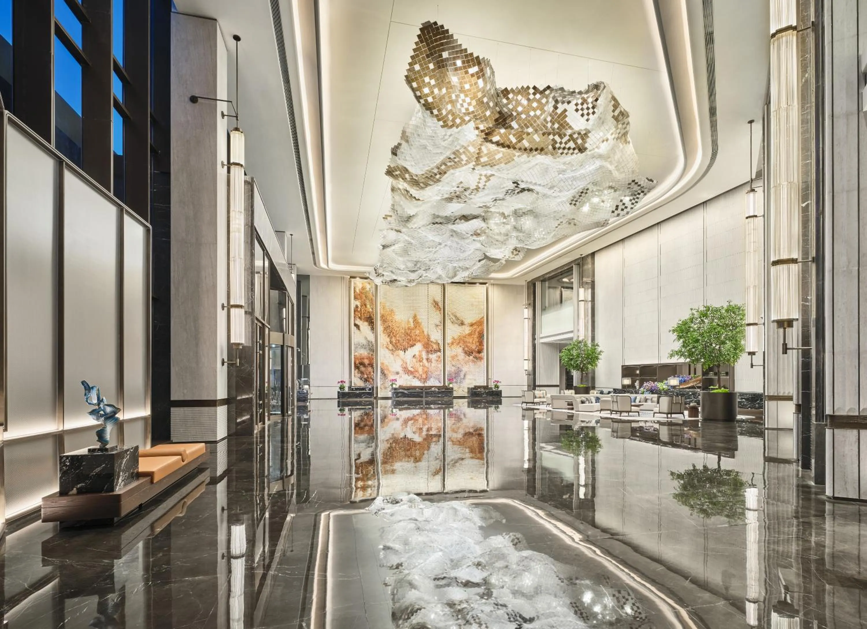 Lobby or reception in Grand Ocean View Hotel Zhuhai