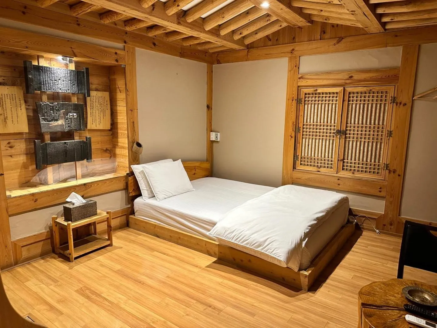 Bed in Arirang Hanok Stay