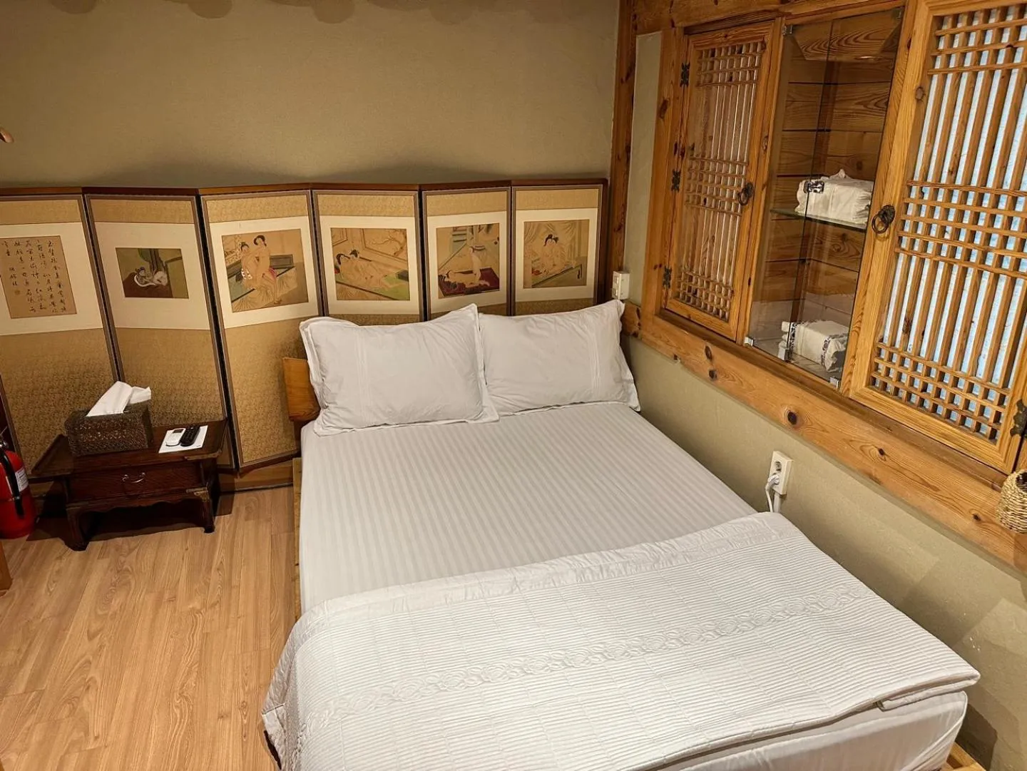Bed in Arirang Hanok Stay