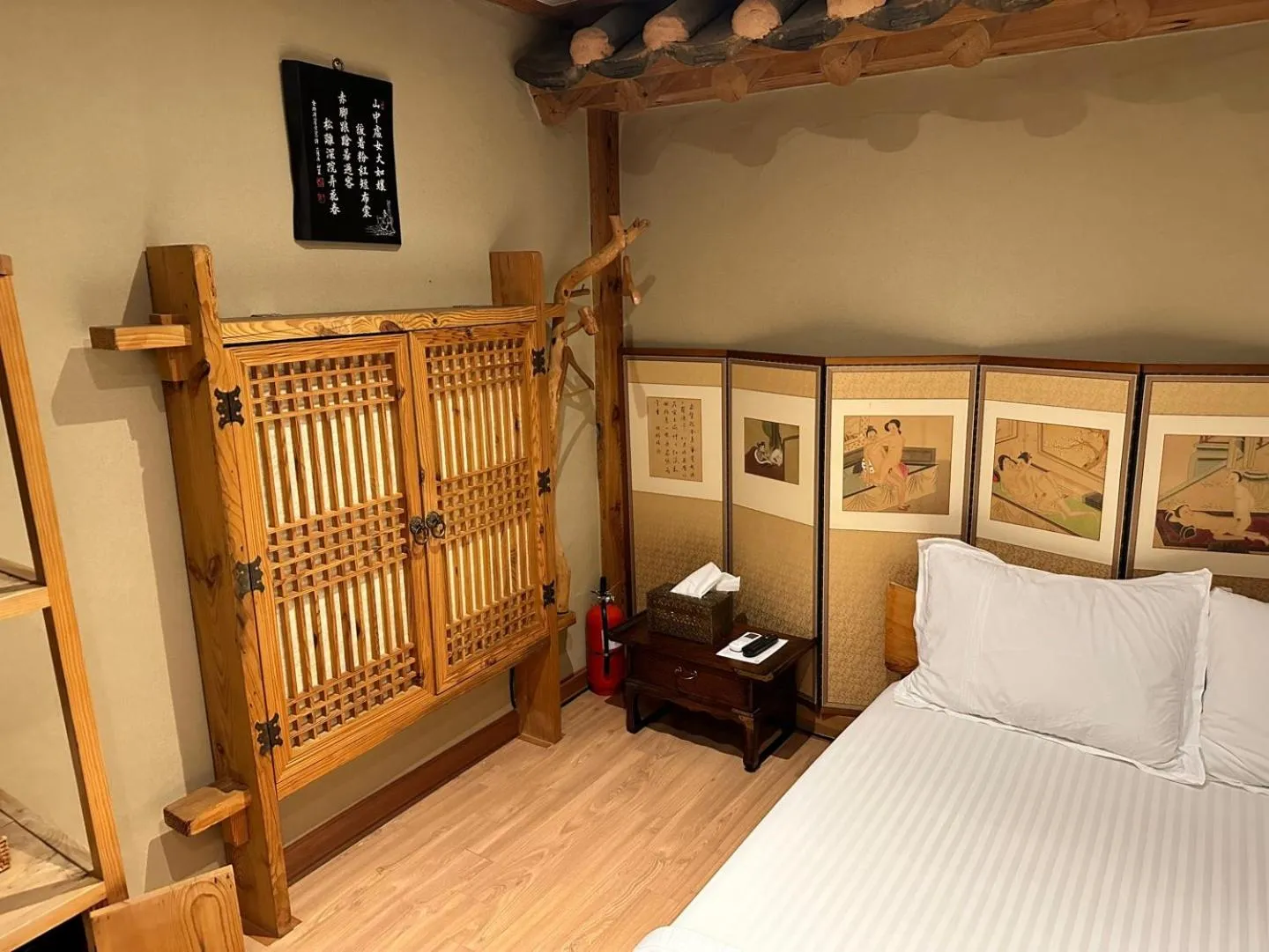 Bed in Arirang Hanok Stay